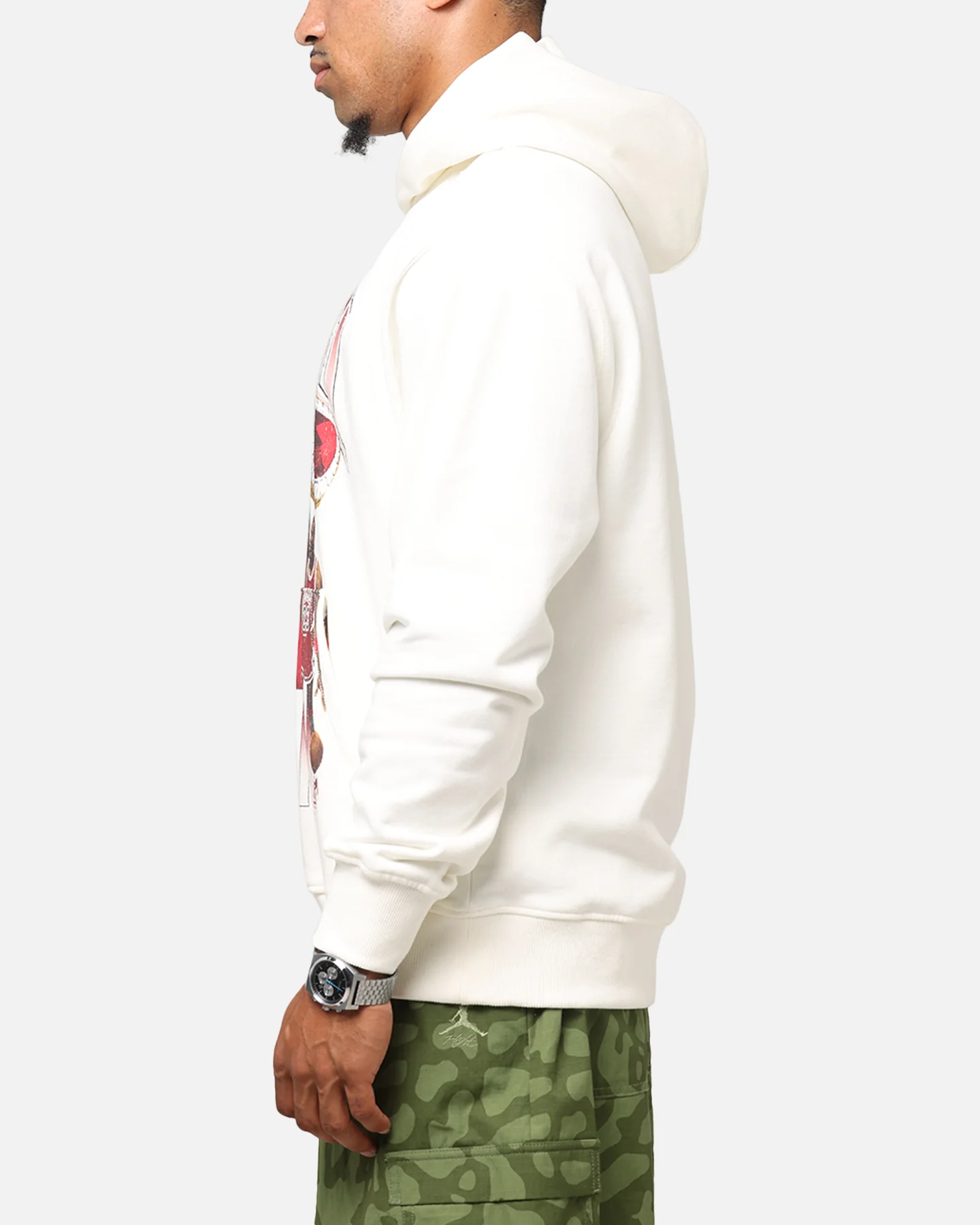 Jordan Jumpman Flight Graphic Fleece Pullover Hoodie Sail - Image 5