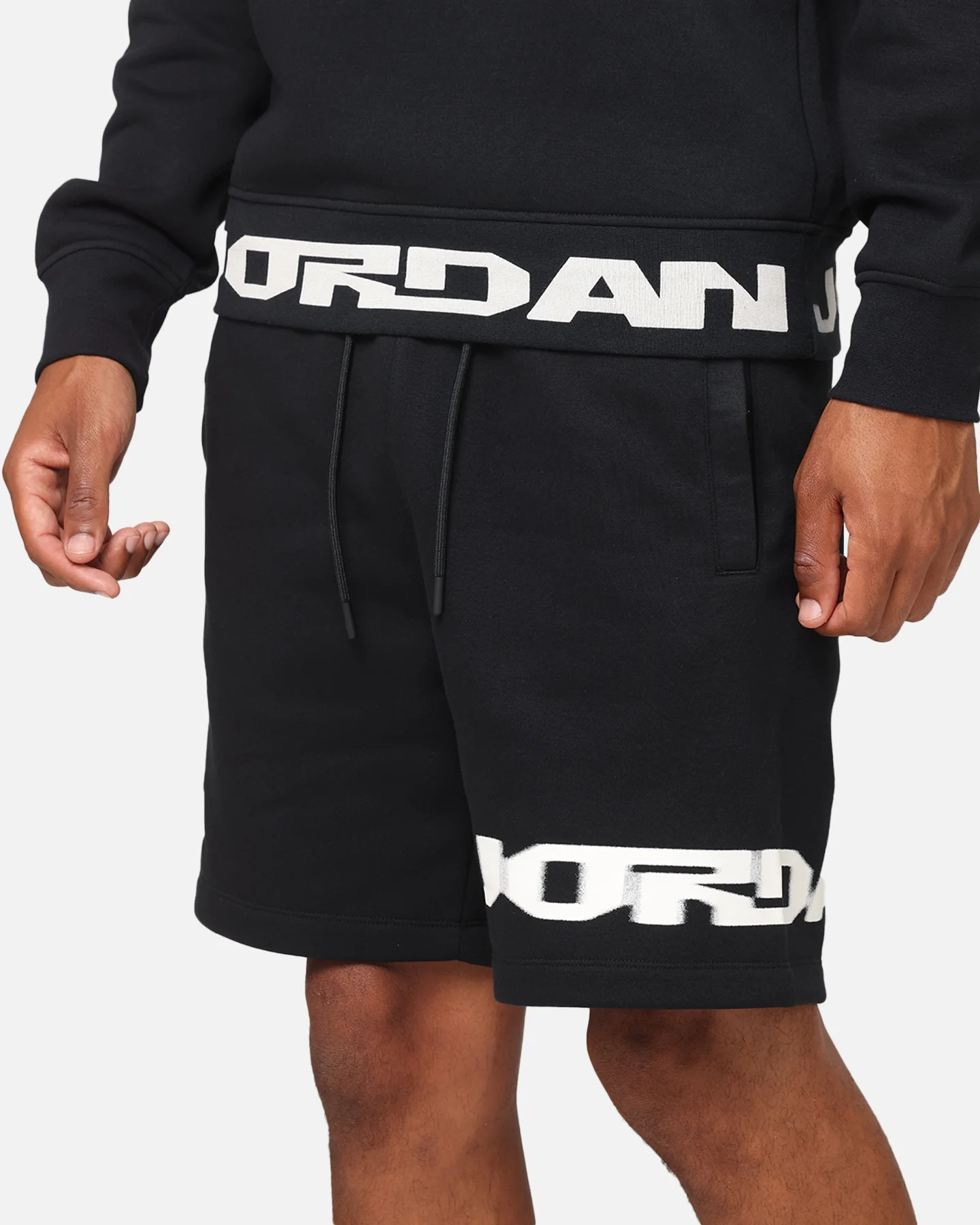 Jordan Jumpman MVP Fleece Shorts Black/Sail - Image 3