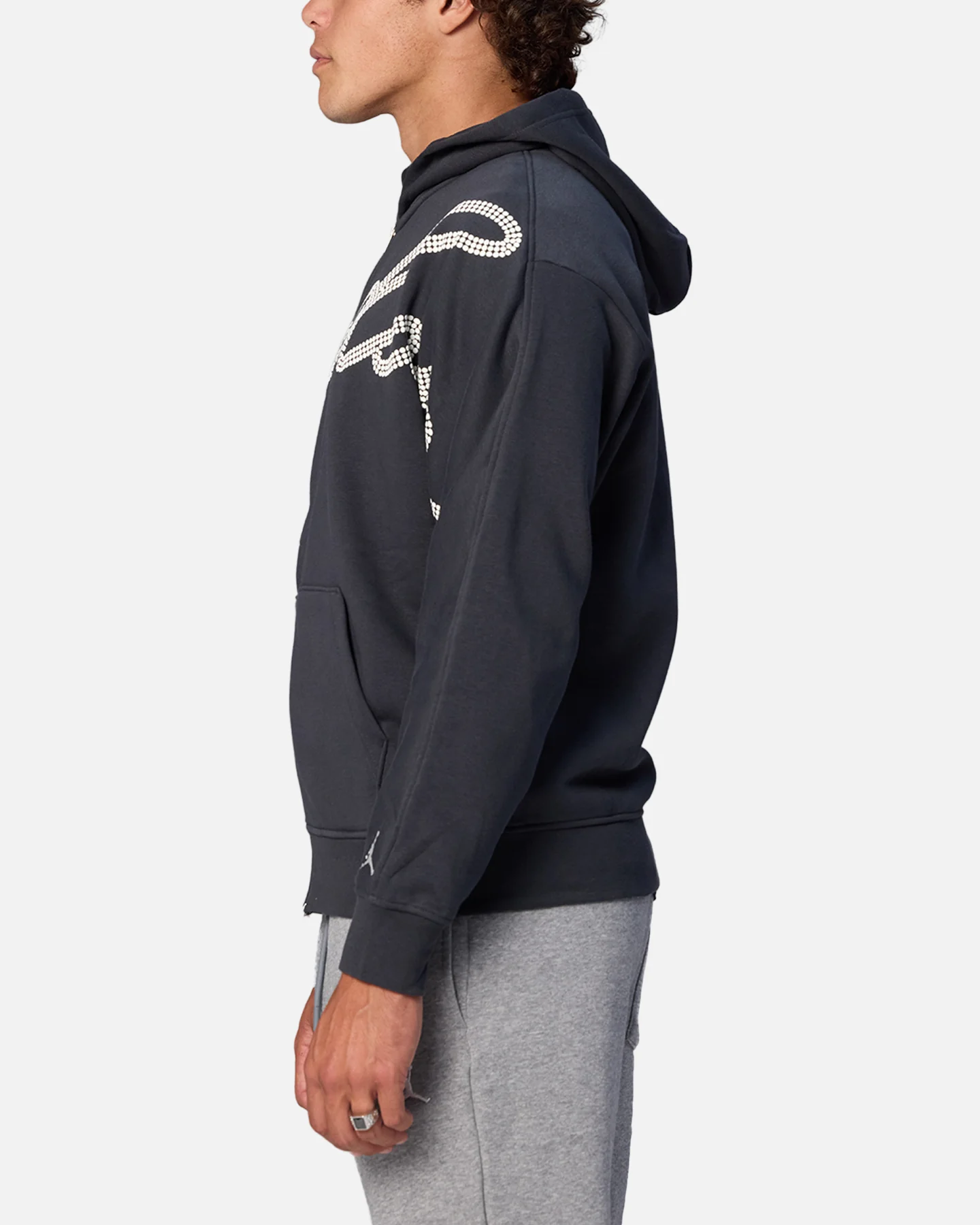 Jordan Jumpman MVP Statement Fleece Hoodie Off Noir/Sail - Image 5