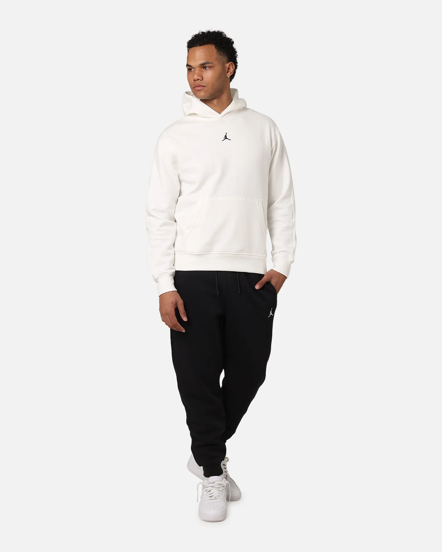 Jordan Jumpman MVP Statement Fleece Pullover Hoodie Sail/Black/Black - Image 4