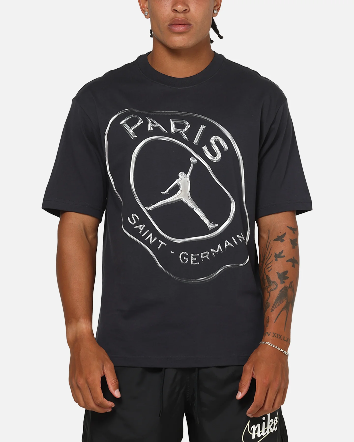 Jordan Jumpman Paris Saint-Germain Practice T-Shirt Oil Gre/White