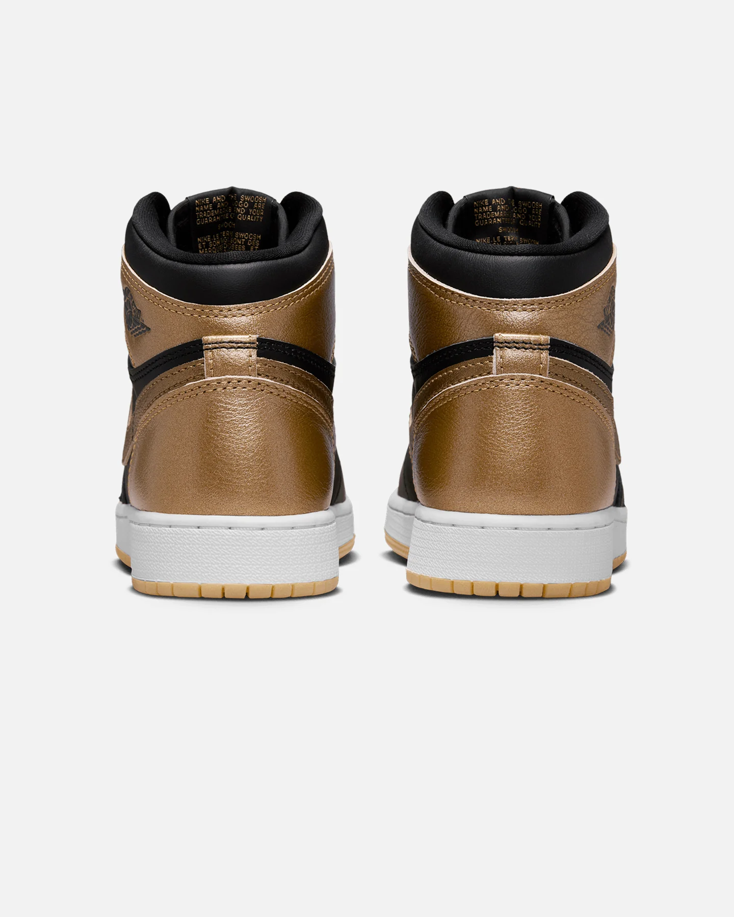 Jordan Kids' Air Jordan 1 High OG  (GS)"Metallic Gold" Black/Metallic - Image 3
