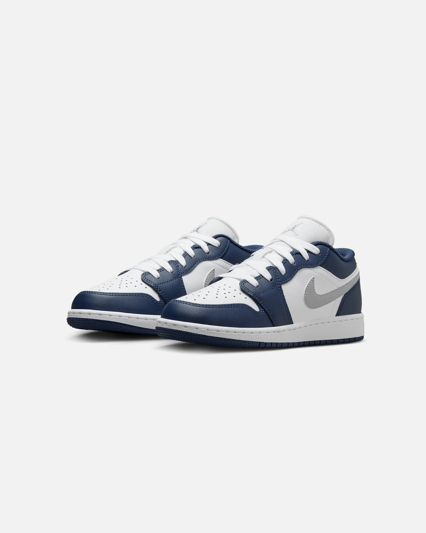 Jordan Kids' Air Jordan 1 Low (GS) White/Wolf Grey - Image 2
