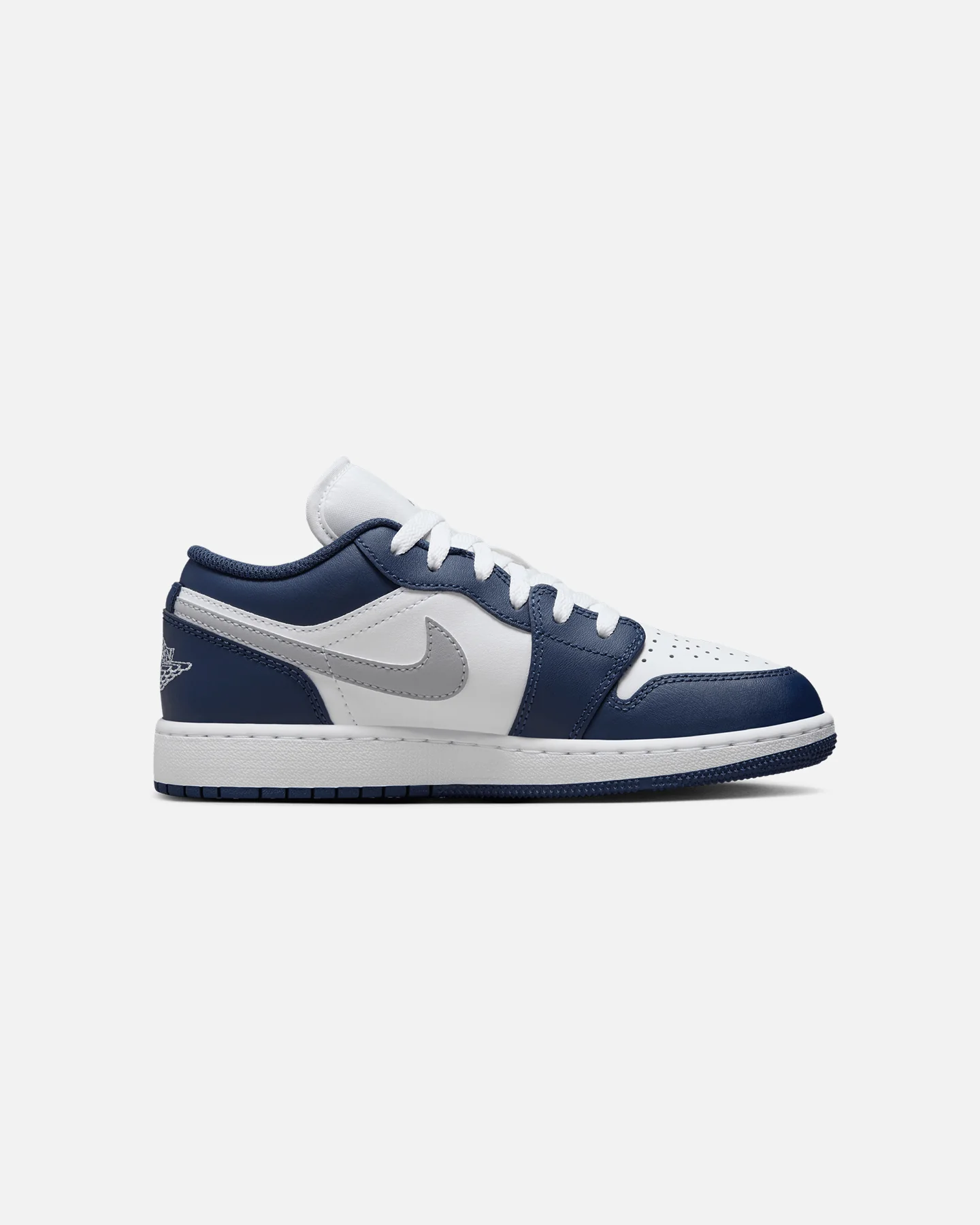 Jordan Kids' Air Jordan 1 Low (GS) White/Wolf Grey - Image 4