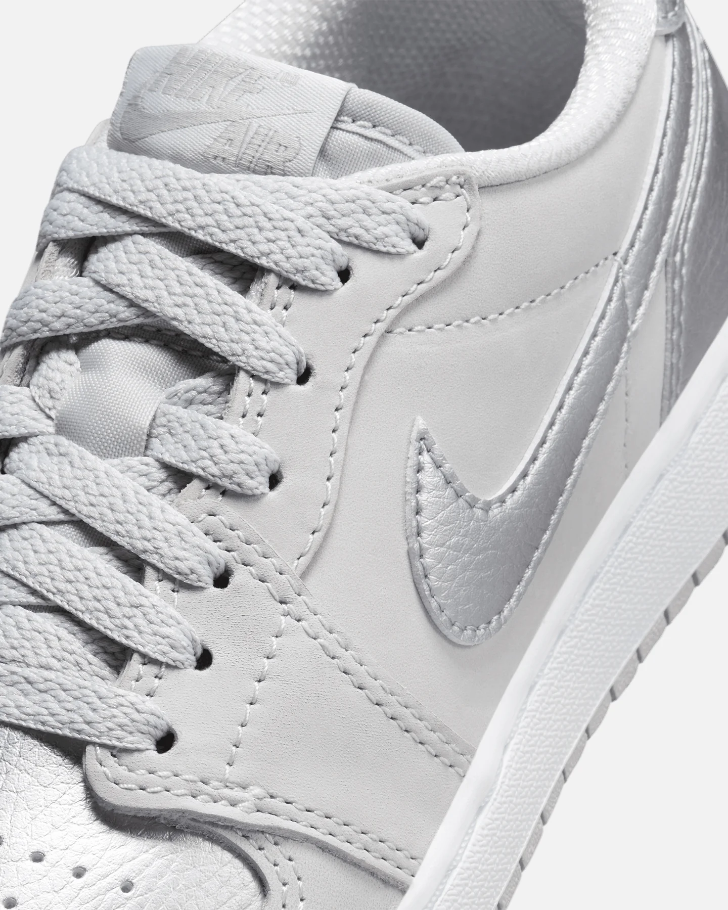 Jordan Kids' Air Jordan 1 Low OG (GS) Neutral Grey/Metallic - Image 6
