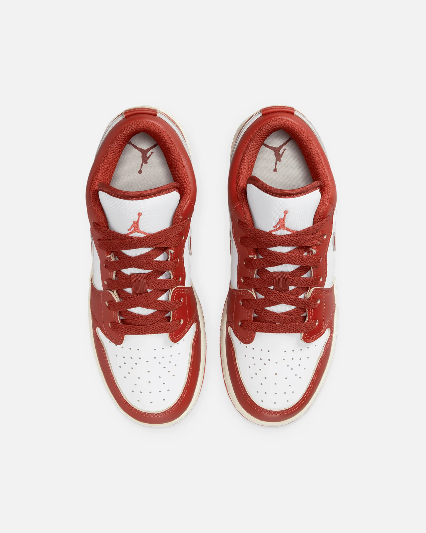 Jordan Kids' Air Jordan 1 Low SE (GS) White/Dune Red - Image 7