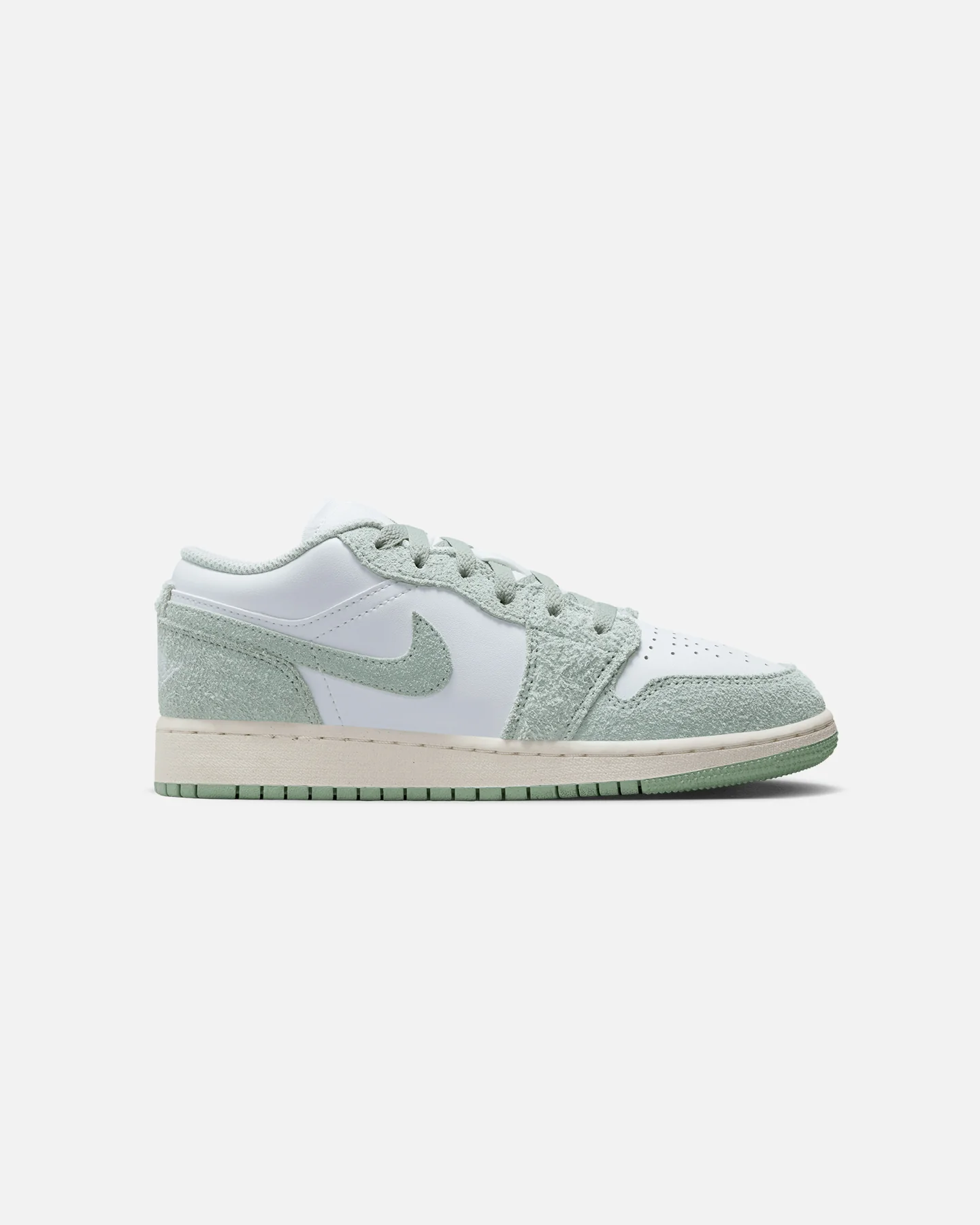 Jordan Kids' Air Jordan 1 Low SE (GS) White/Seafoam-Sail - Image 4