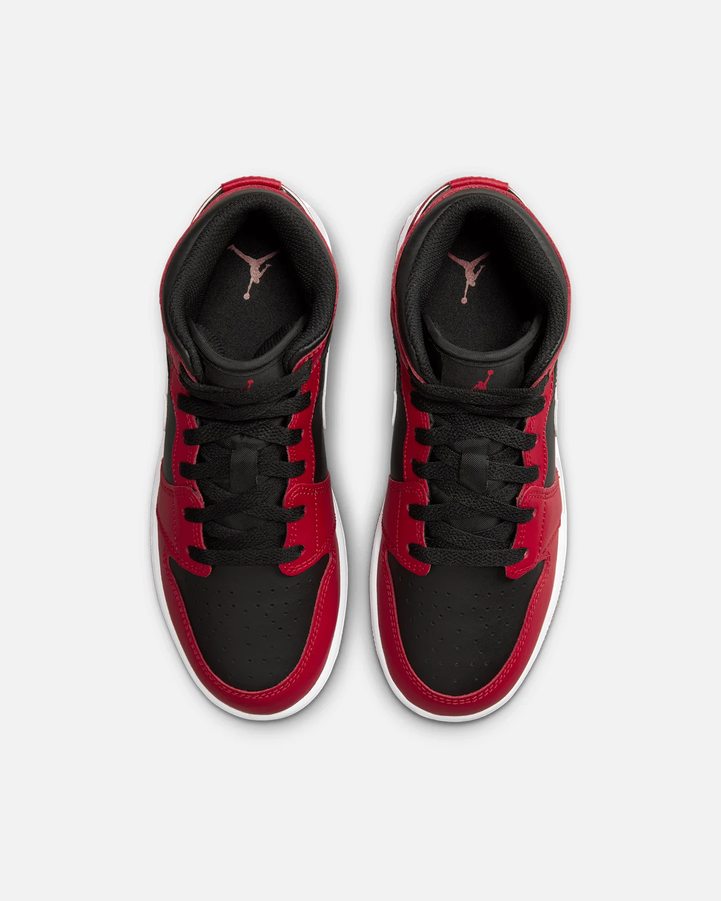 Jordan Kids' Air Jordan 1 Mid (GS) Black/Red - Image 7