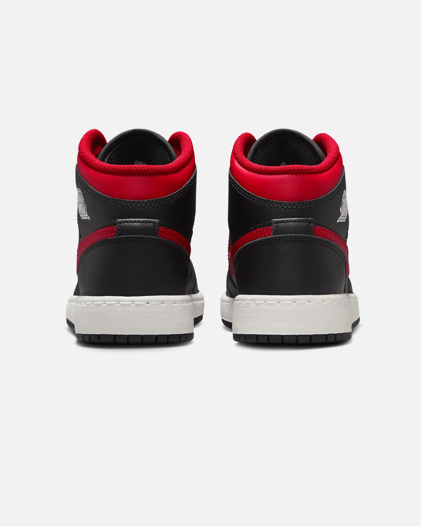 Jordan Kids' Air Jordan 1 Mid (GS) Black/Varsity Red - Image 3