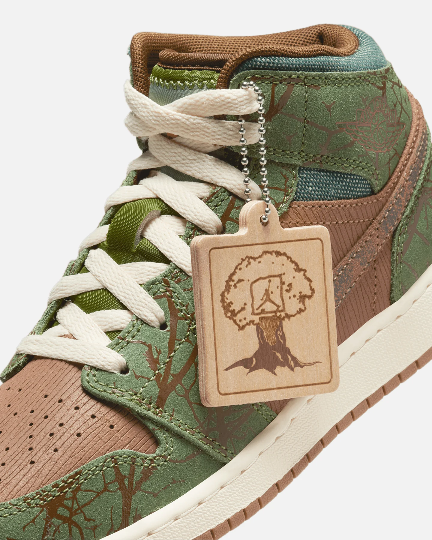 Jordan Kids' Air Jordan 1 Mid (GS) "Sneaker School"  Archaeo Brown - Image 9