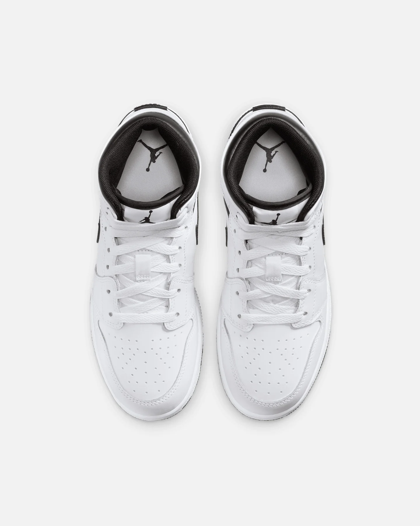 Jordan Kids' Air Jordan 1 Mid (GS) White/Black - Image 7