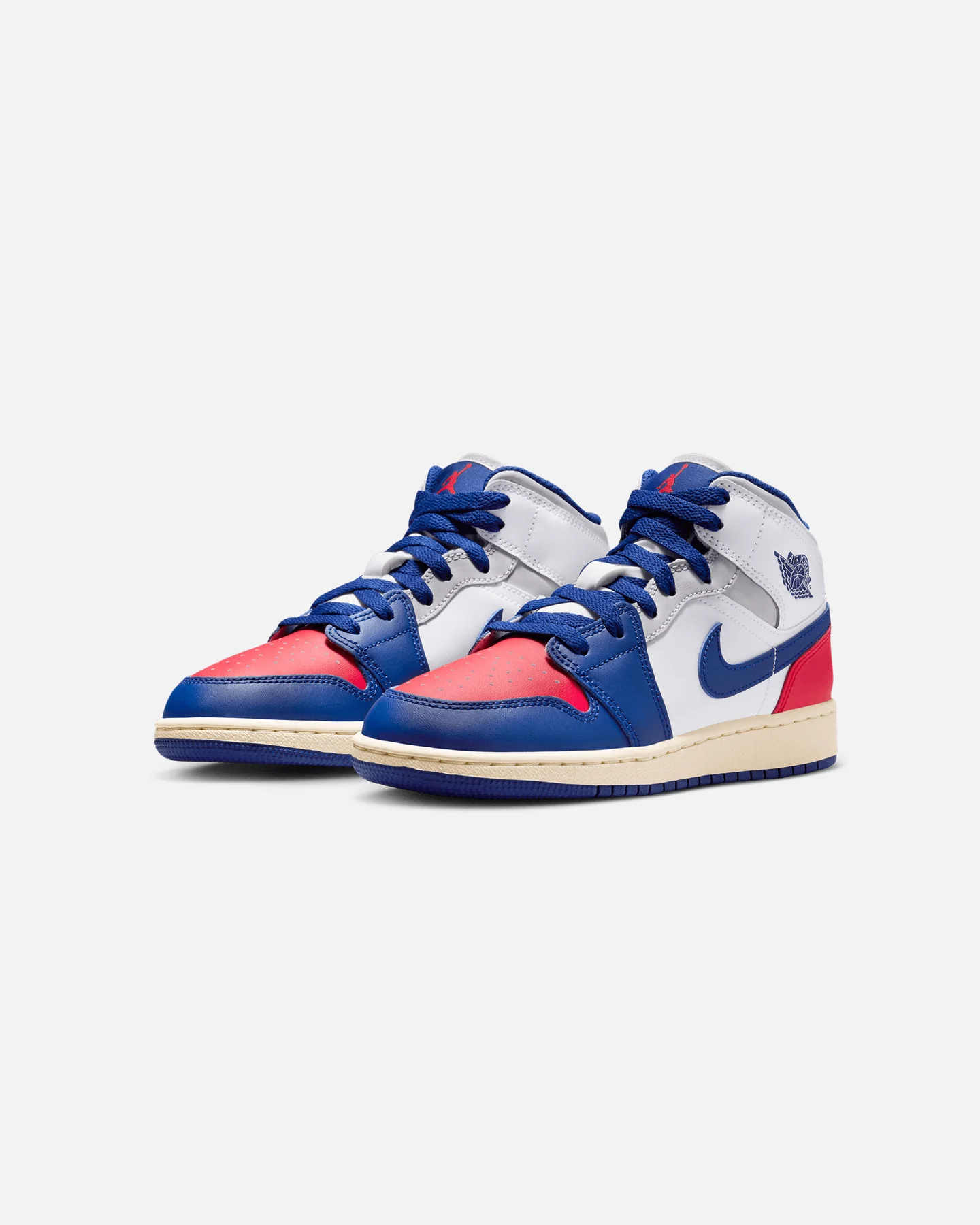 Jordan Kids' Air Jordan 1 Mid (GS) White/Royal - Image 2