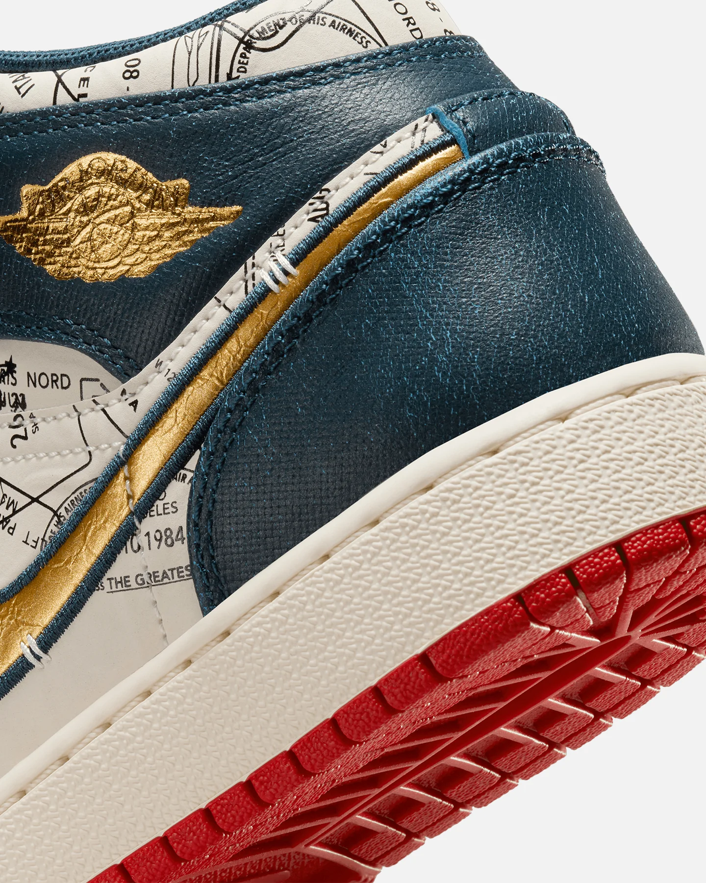 Jordan Kids' Air Jordan 1 Mid SE "Take Flight" (GS) Armoury Navy/Metallic Gold - Image 8