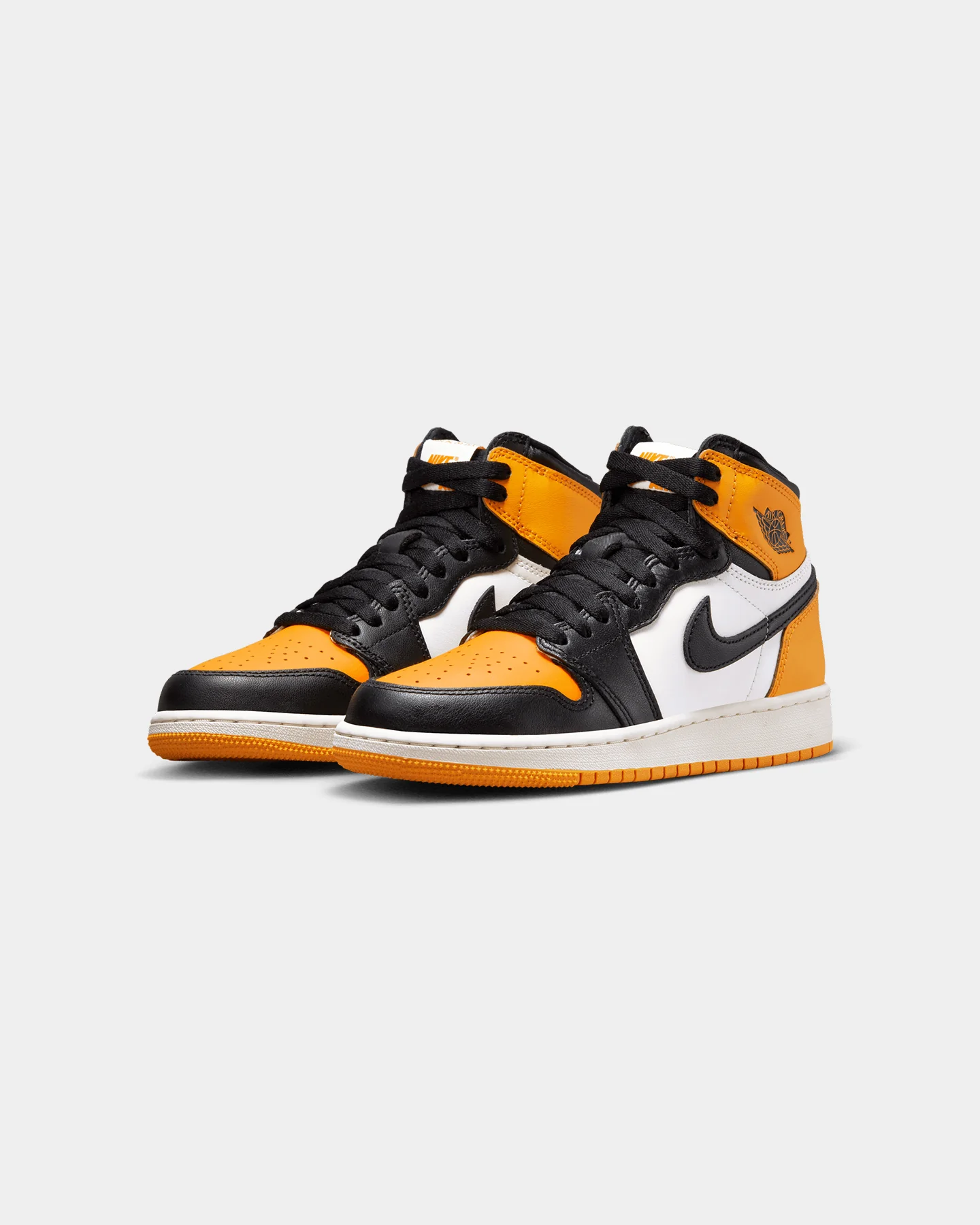 Jordan Kids' Air Jordan 1 Retro Hi OG (GS) "Yellow Toe" Taxi/Black-Sail - Image 2