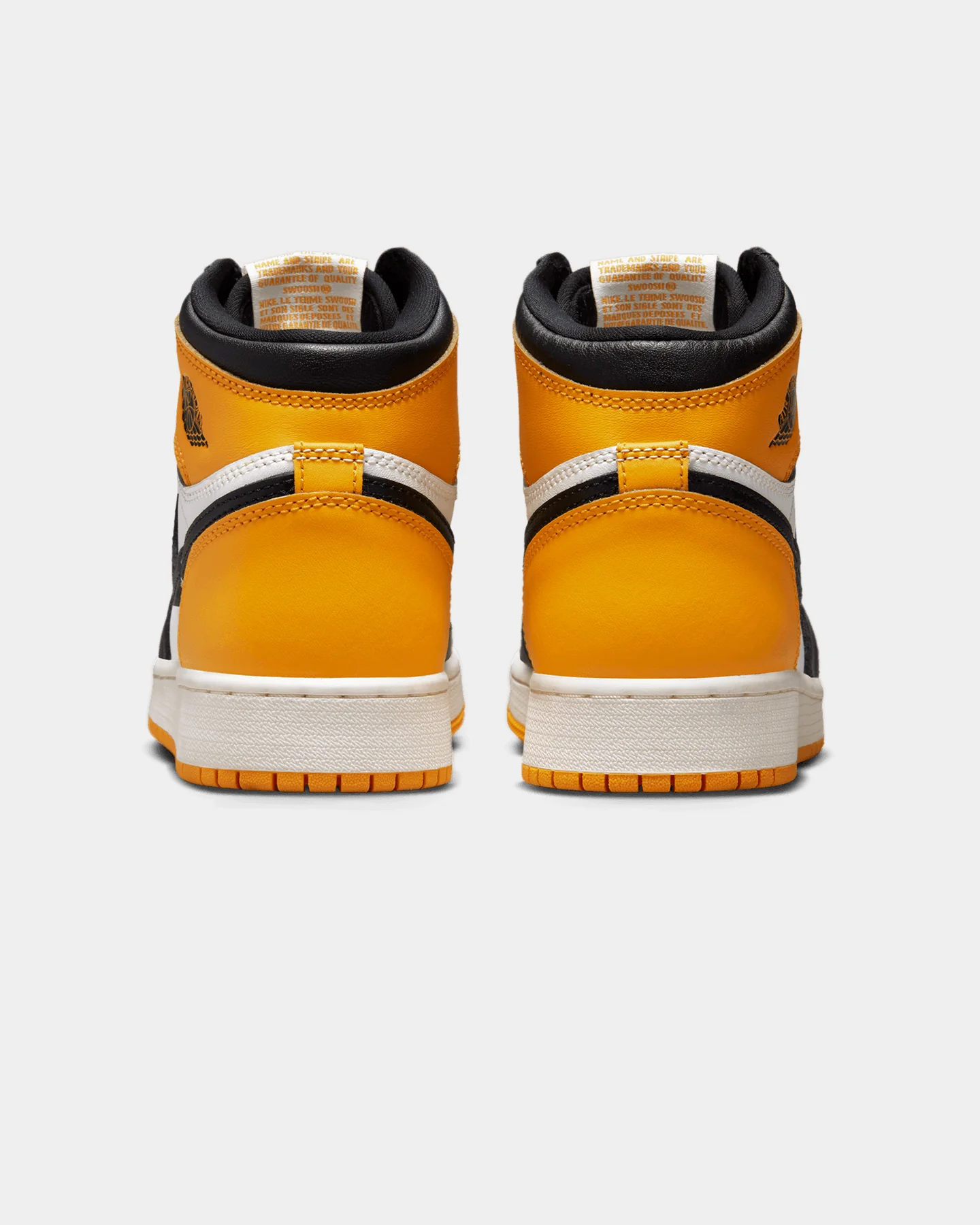 Jordan Kids' Air Jordan 1 Retro Hi OG (GS) "Yellow Toe" Taxi/Black-Sail - Image 3