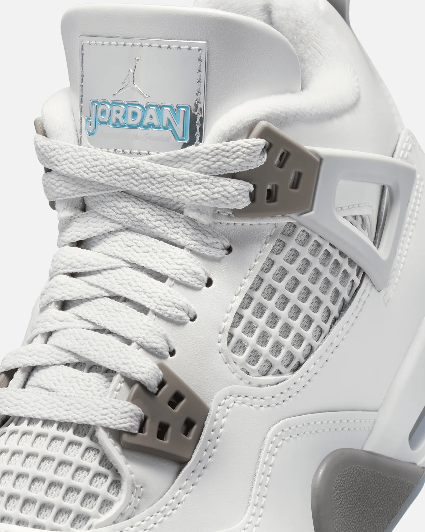 Jordan Kids' Air Jordan 4 Retro "Blue Chill" (GS) Photon Dust - Image 6