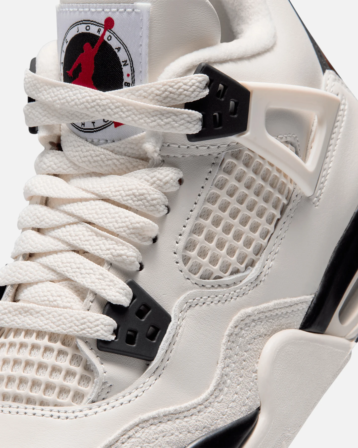 Jordan Kids' Air Jordan 4 Retro "Flight Club" (GS)  Sail/Black - Image 6