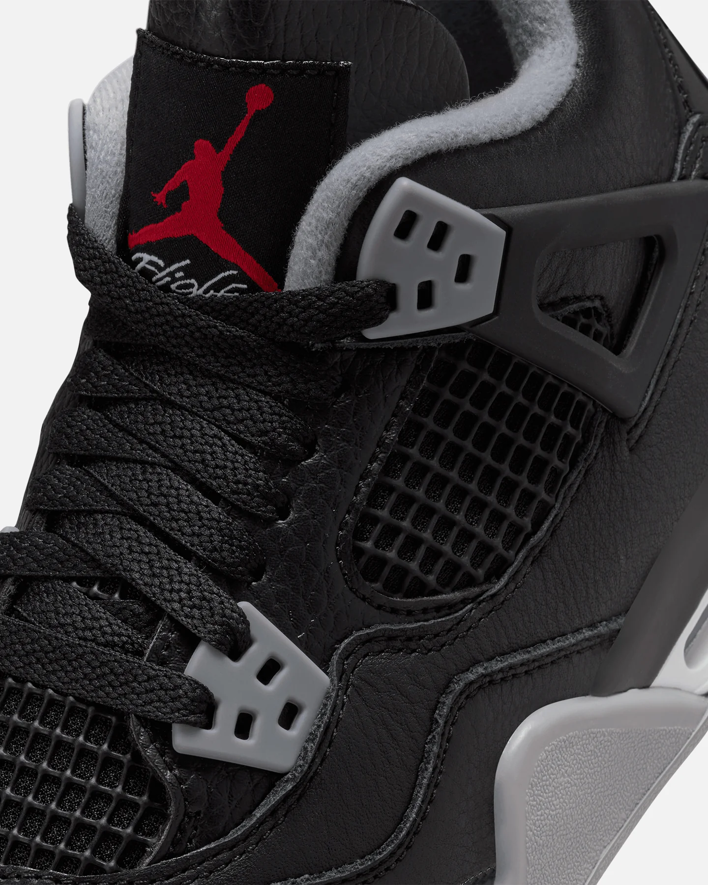 Jordan Kids' Air Jordan 4 Retro (GS) Black/Fire Red - Image 6