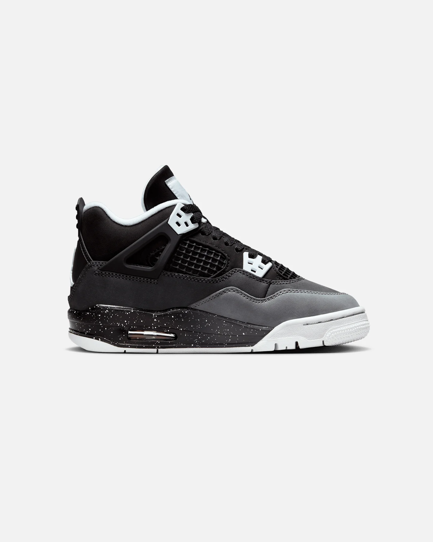 Jordan Kids' Air Jordan 4 Retro (GS) "Fear" Black/White - Image 4
