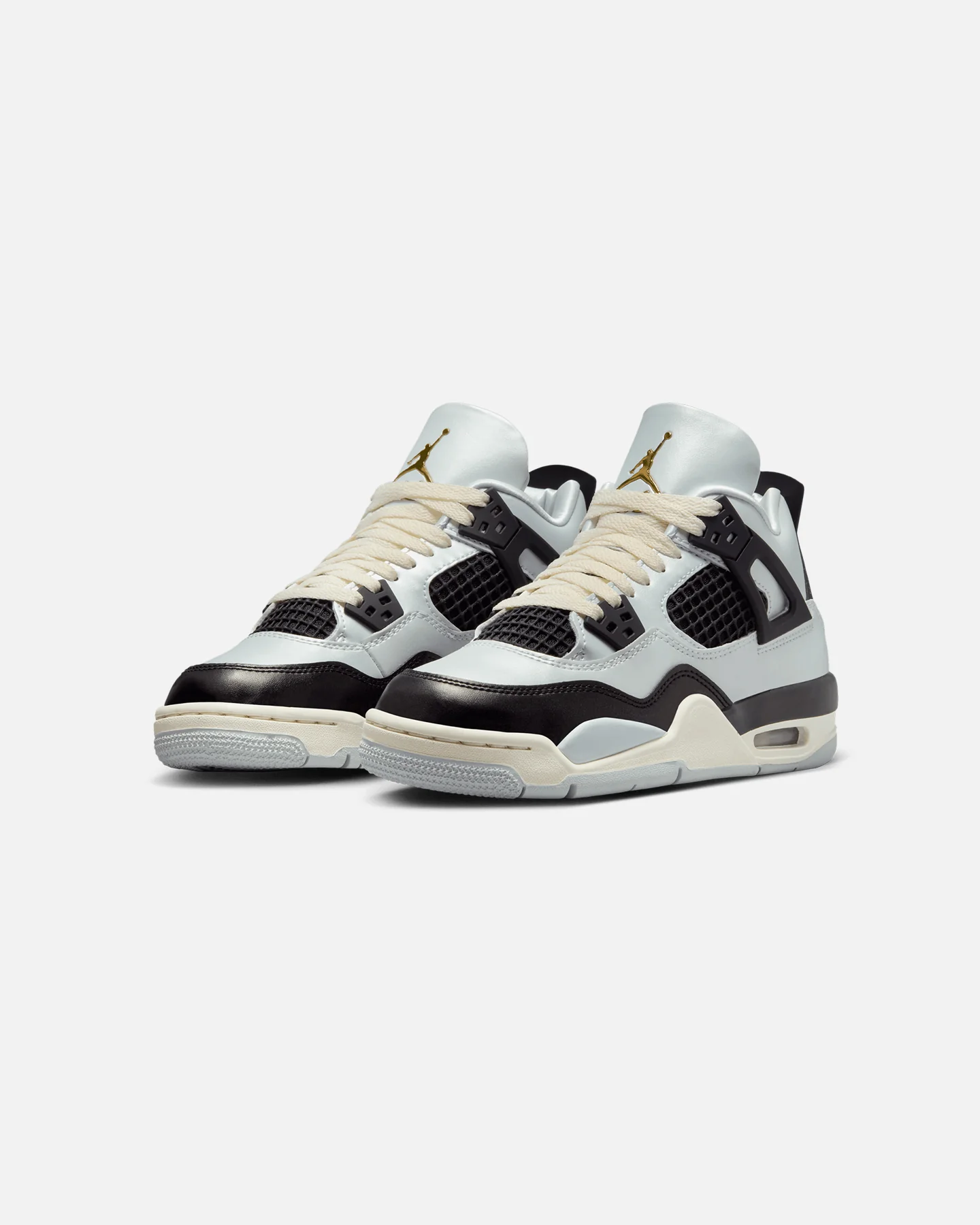 Jordan Kids' Air Jordan 4 Retro (GS) 'Pure Platinum' Pure Platinum/Metallic Gold - Image 2