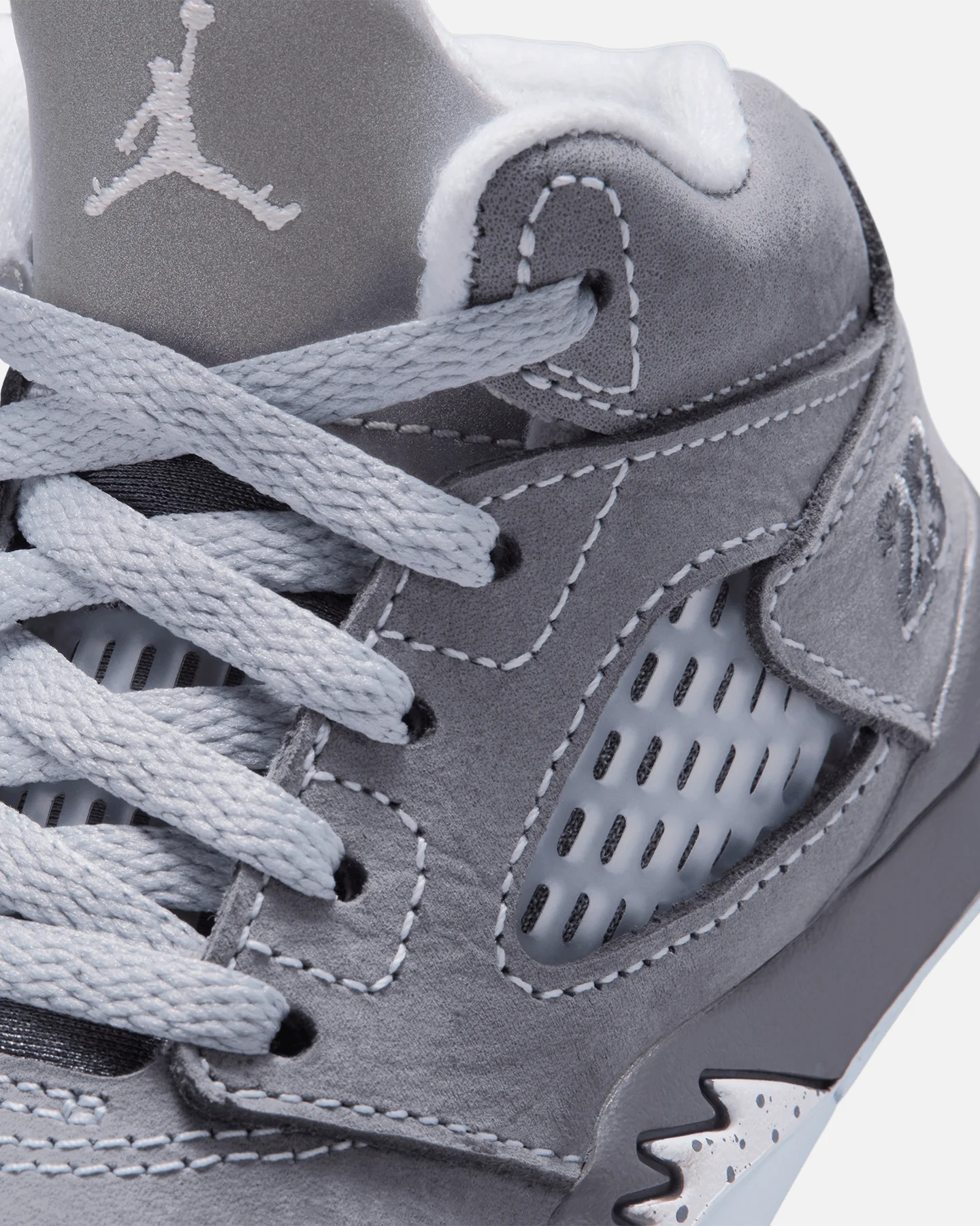 Jordan Kids' Air Jordan 5 Retro "Wolf Grey" (TD) Graphite - Image 6