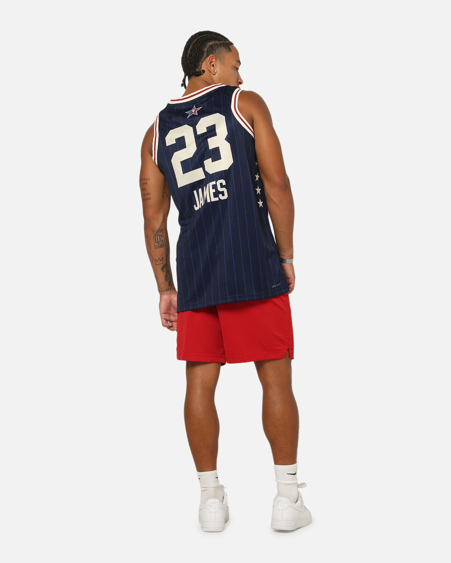 Jordan Lebron James All-Star 73rd Anniversary Swingman Jersey Navy - Image 5