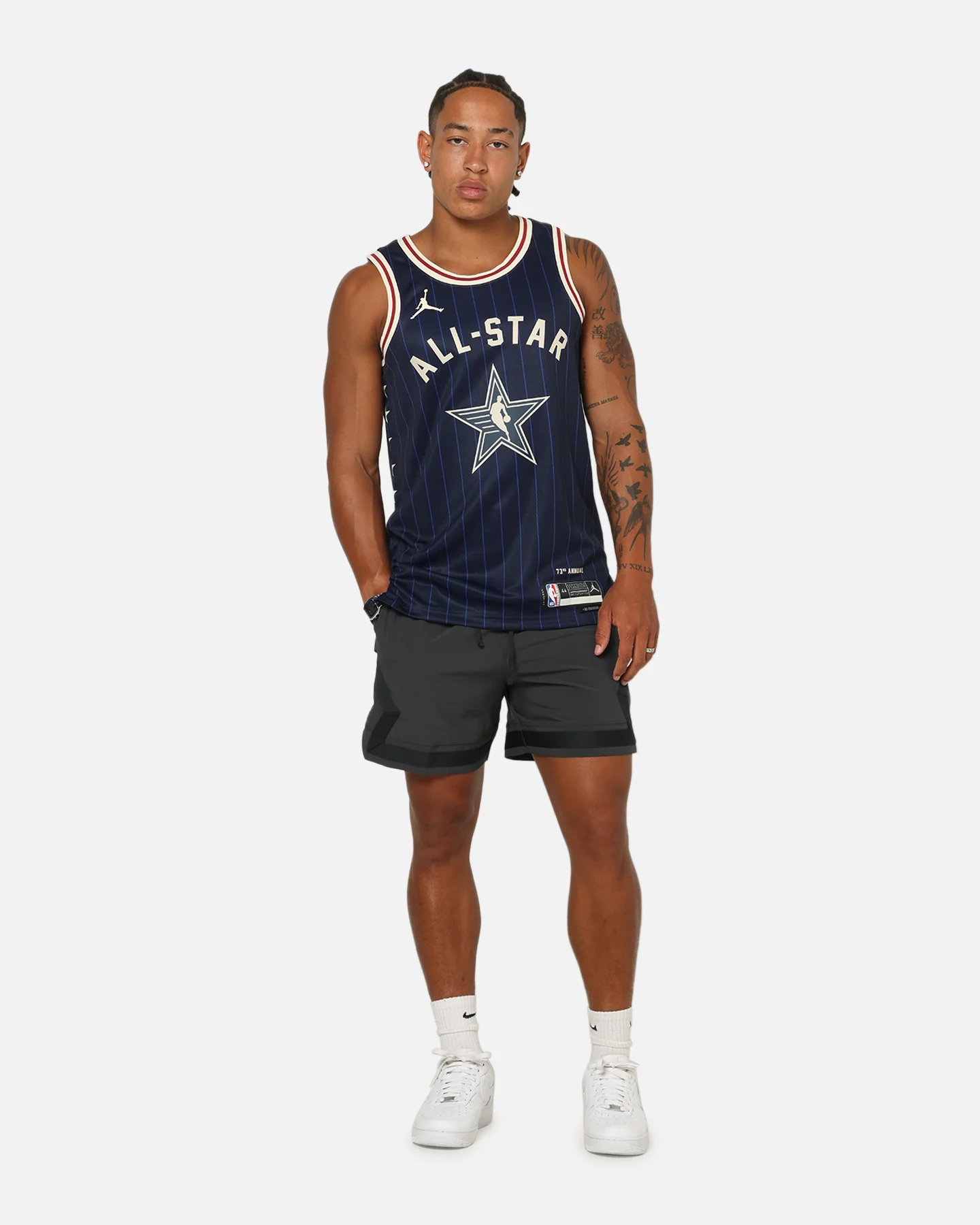 Jordan Luka Dončić All-Star 73rd Anniversary Swingman Jersey Navy - Image 4