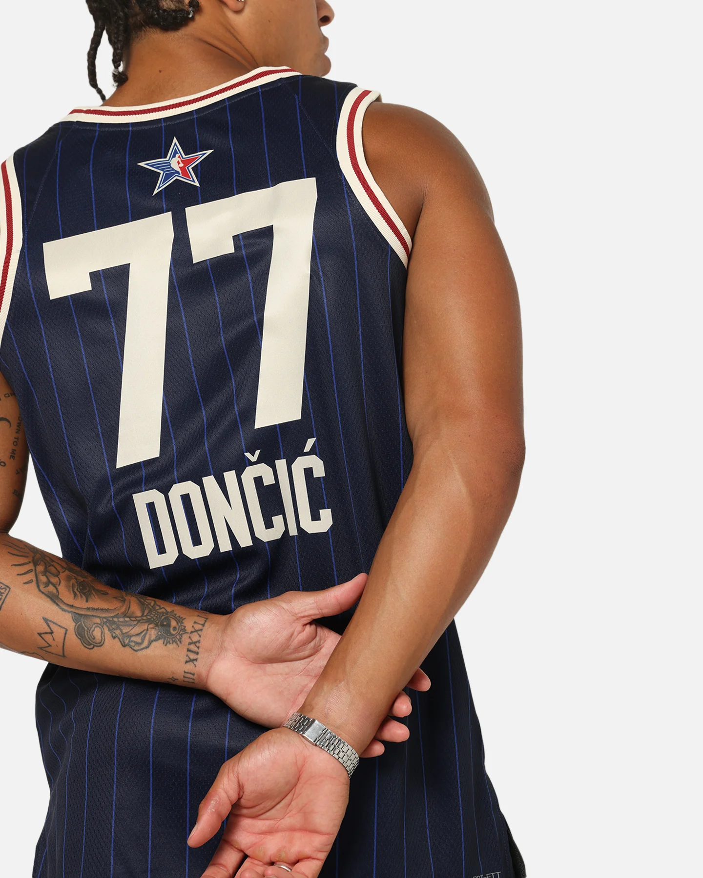 Jordan Luka Dončić All-Star 73rd Anniversary Swingman Jersey Navy - Image 9