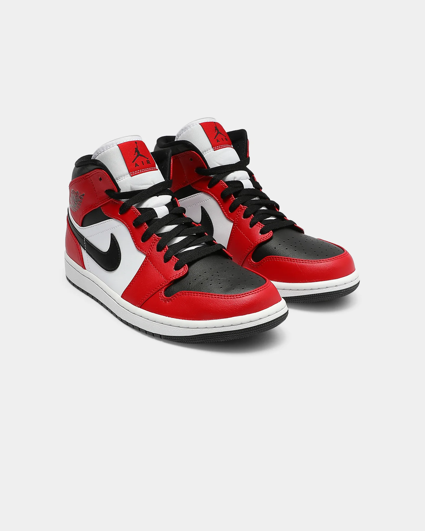 Jordan Men's Air Jordan 1 Mid ' Chicago Black Toe' Black/Black/Red - Image 2