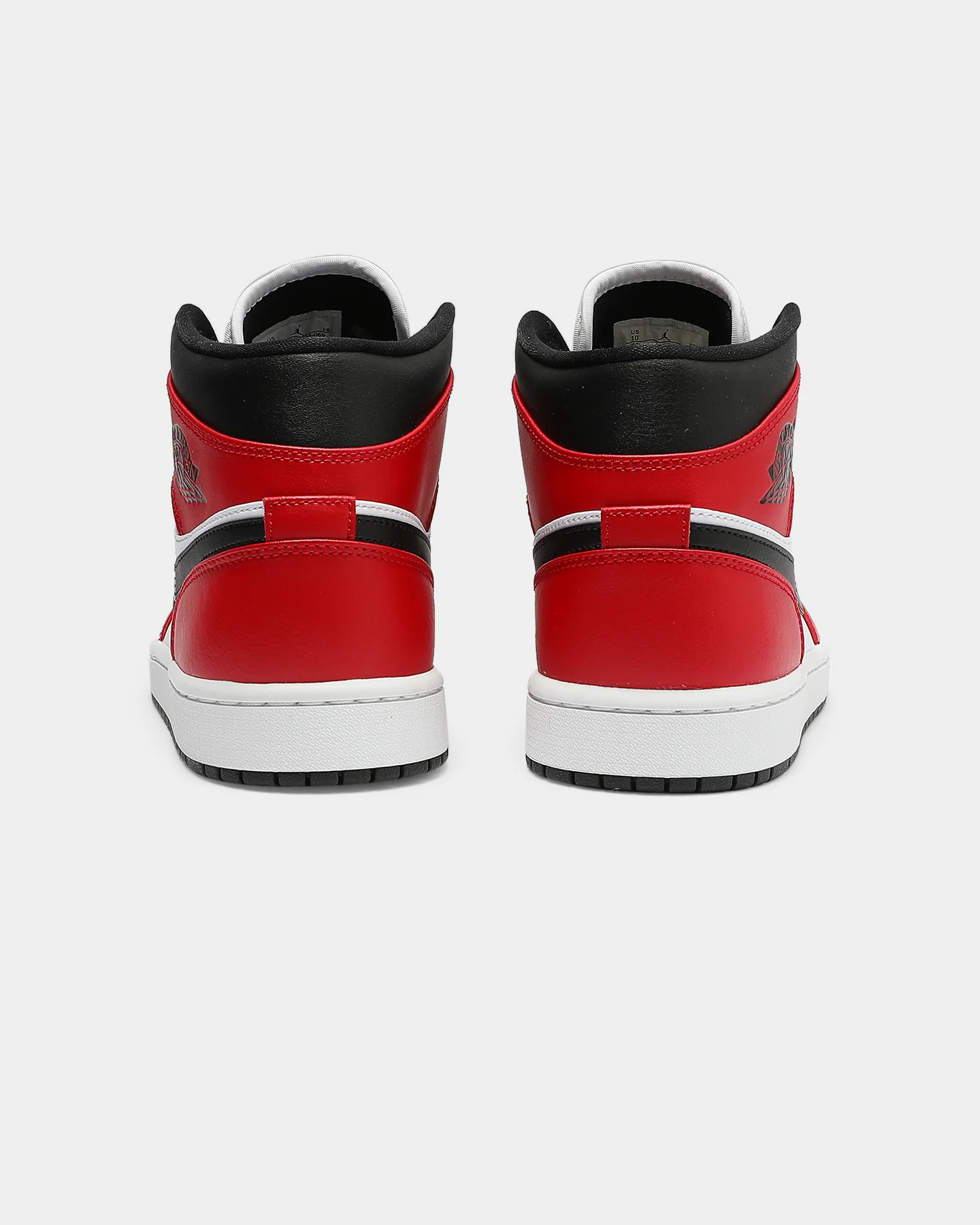 Jordan Men's Air Jordan 1 Mid ' Chicago Black Toe' Black/Black/Red - Image 3