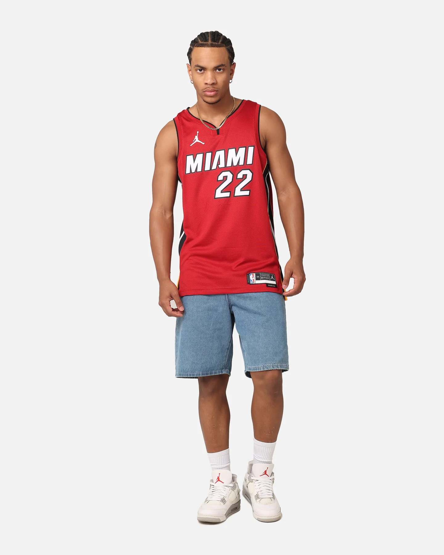 Jordan Miami Heat Jimmy Butler Statement Edition 2022/23 Dri-FIT Swingman Jersey Tough Red - Image 3