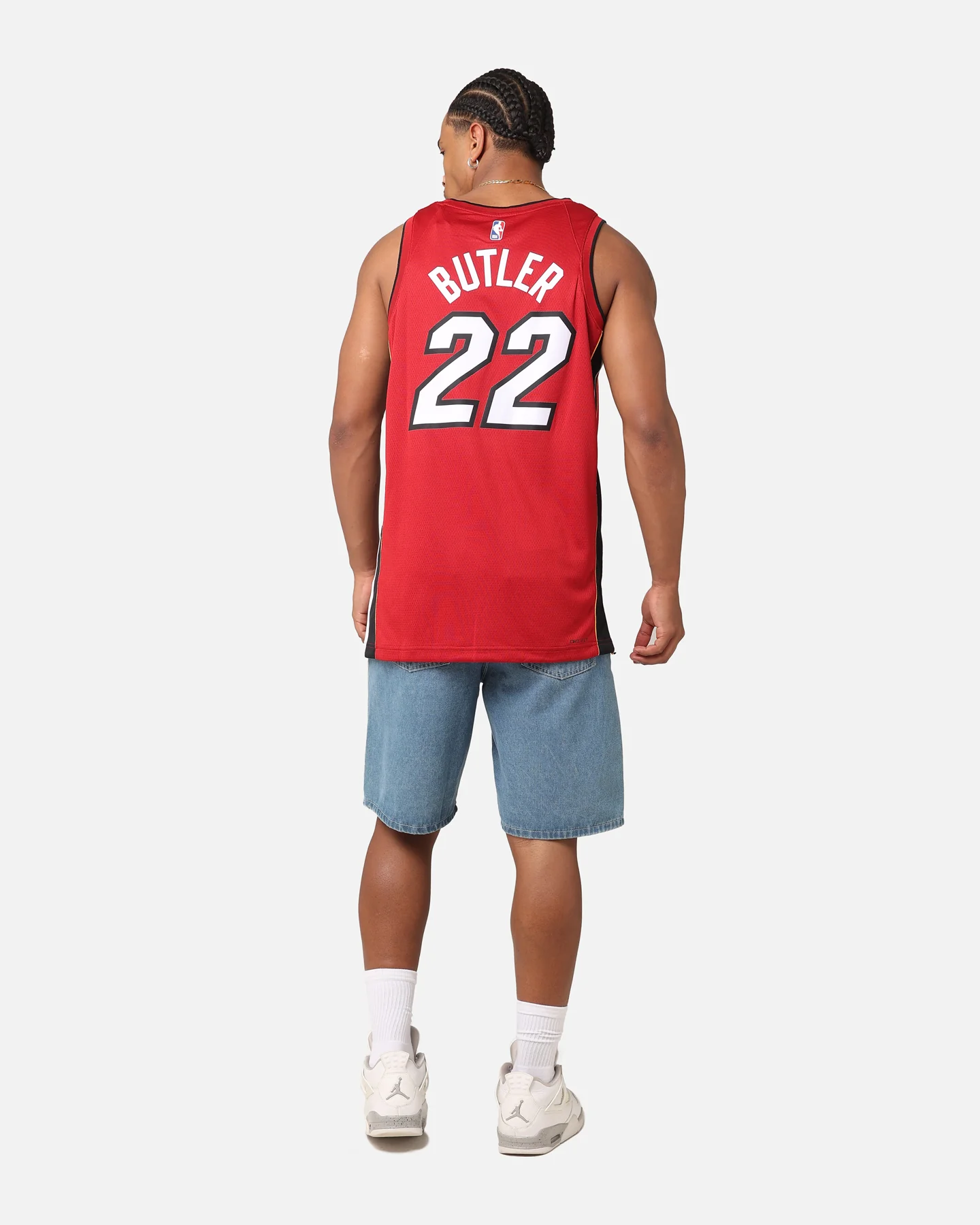Jordan Miami Heat Jimmy Butler Statement Edition 2022/23 Dri-FIT Swingman Jersey Tough Red - Image 4