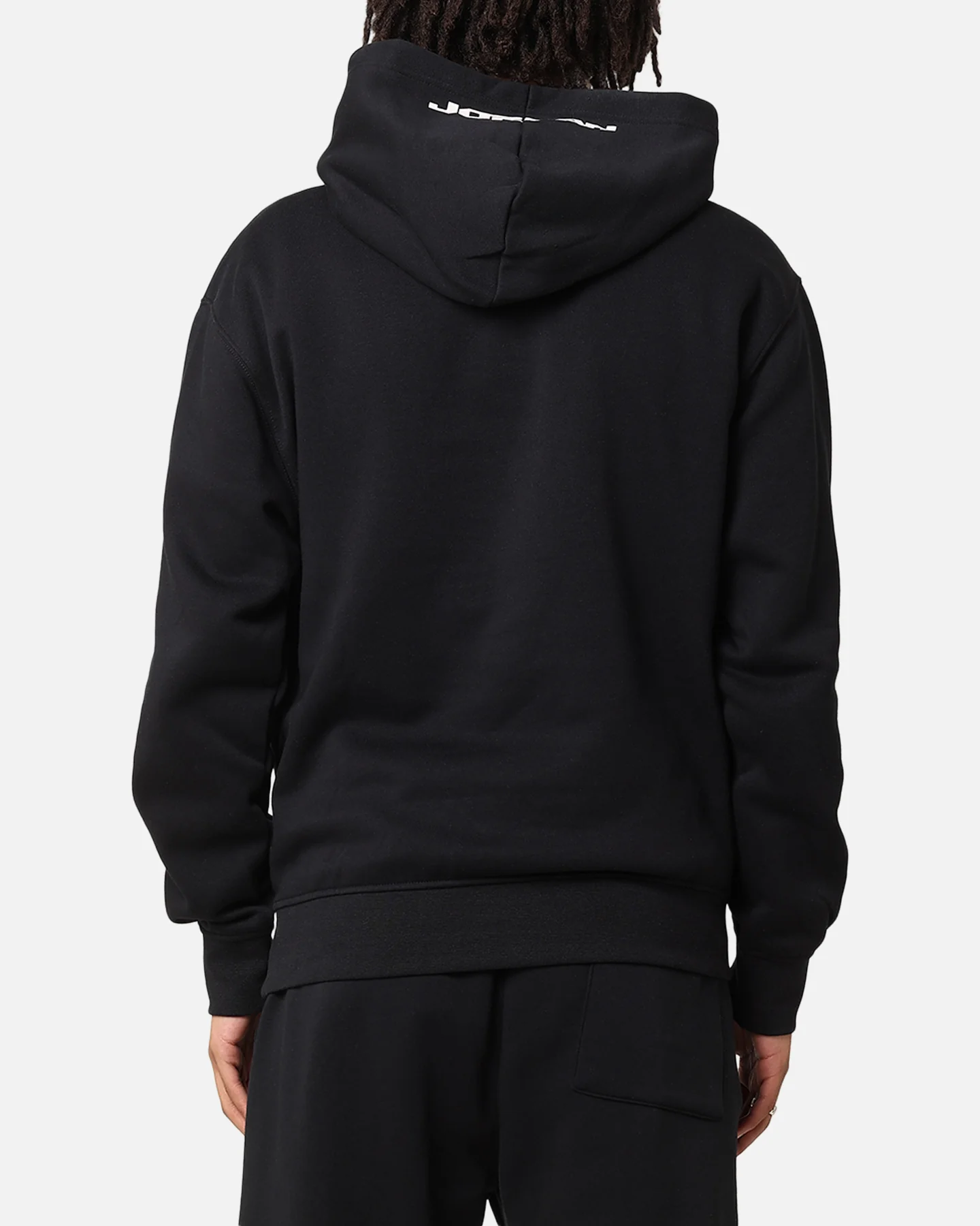 Jordan Jumpman MVP Fleece Pullover Hoodie Black/Iron Grey - Image 3