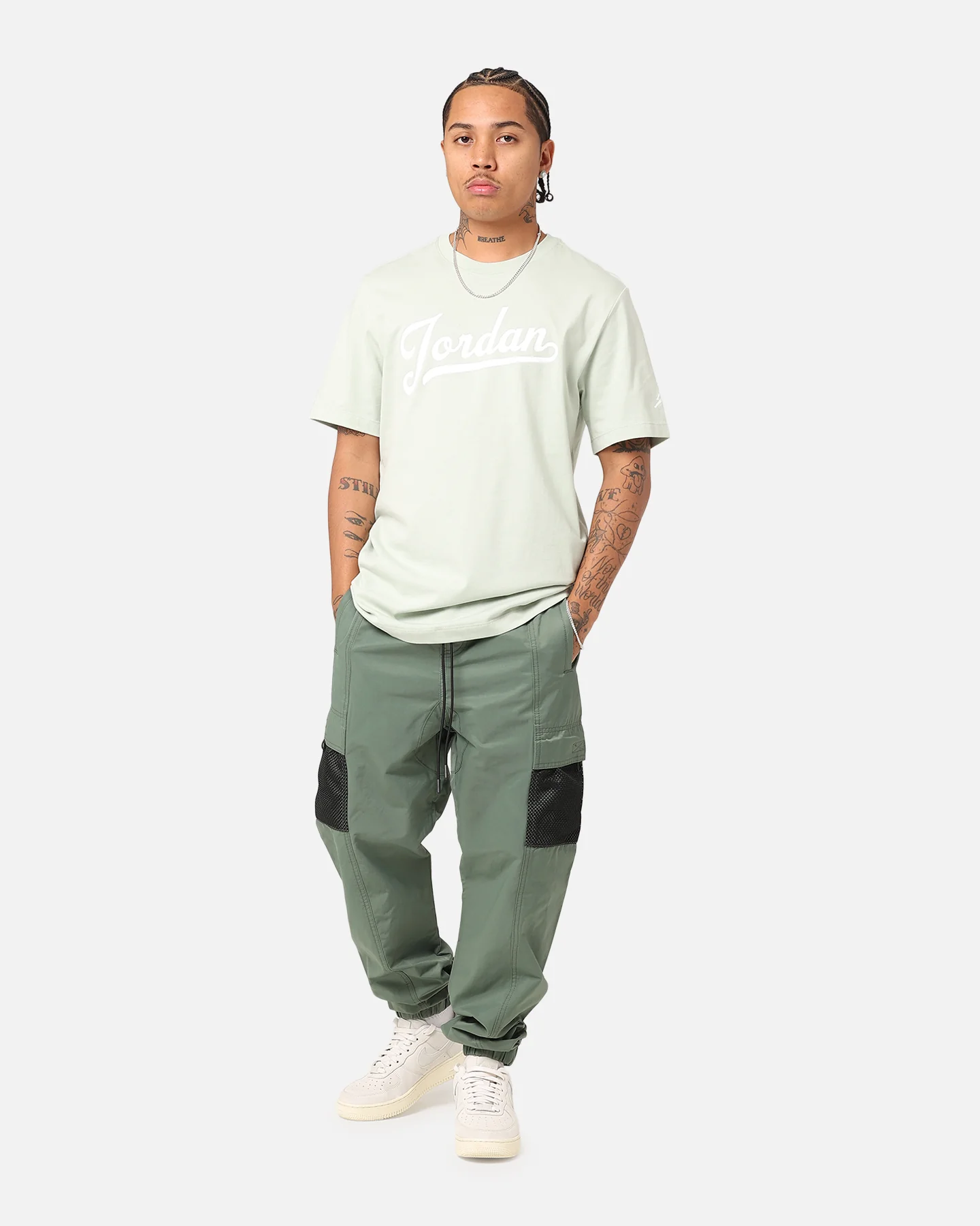Jordan MVP Flight T-Shirt Seafoam/White - Image 2
