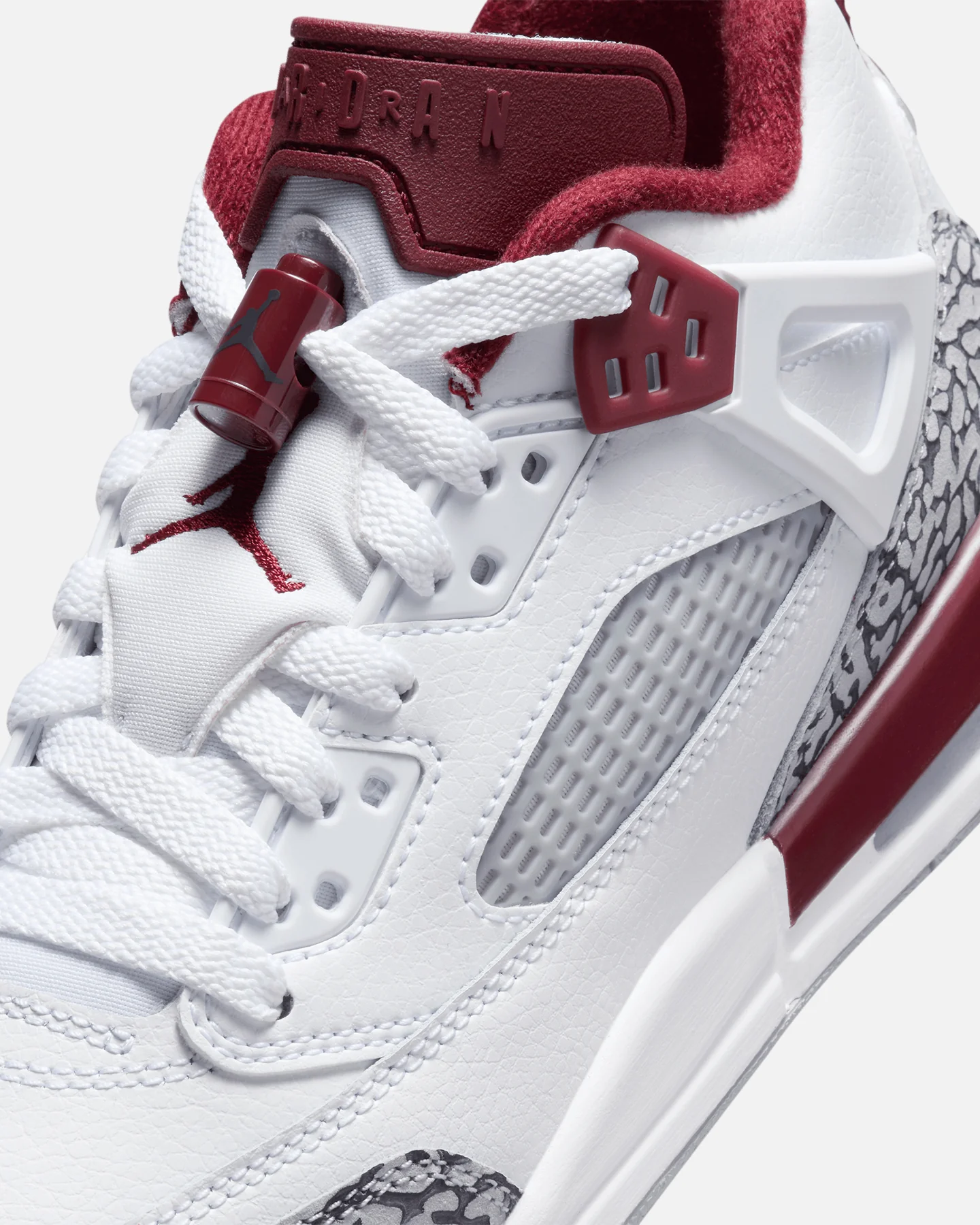 Jordan Kids' Spizike Low (GS) White/Team Red - Image 6
