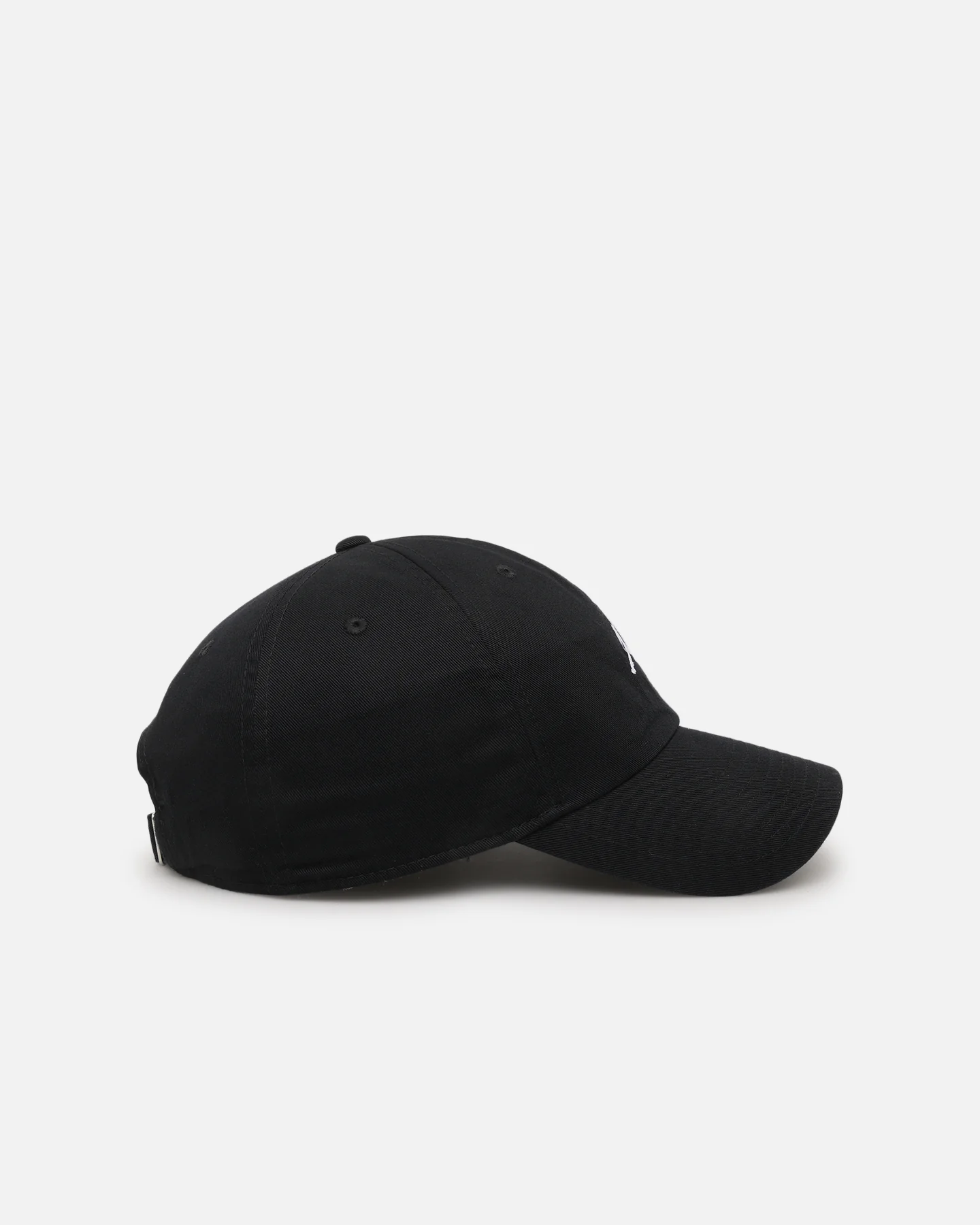 Jordan Unstructured Curved Bill Strapback Hat Black/White - Image 3