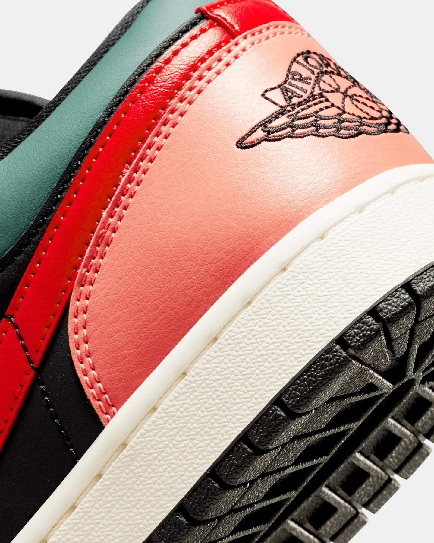 Jordan Women's Air Jordan 1 Low SE "Black Multi" Black/Fire Red - Image 8
