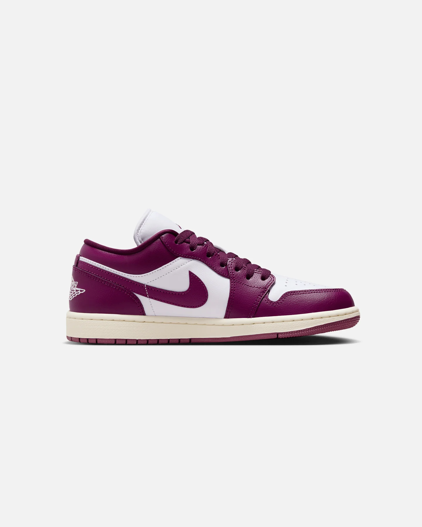 Jordan Women's Air Jordan 1 Low "Fireberry" White/Bordeaux - Image 4