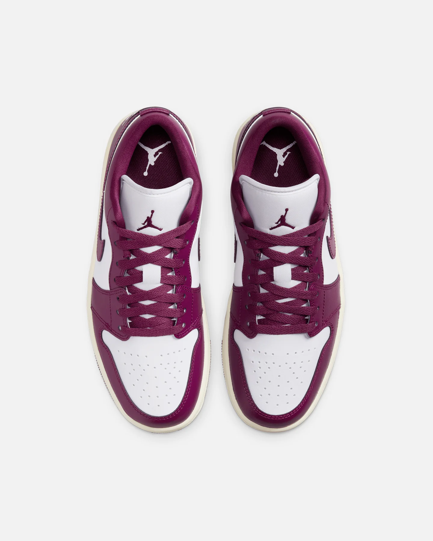 Jordan Women's Air Jordan 1 Low "Fireberry" White/Bordeaux - Image 7