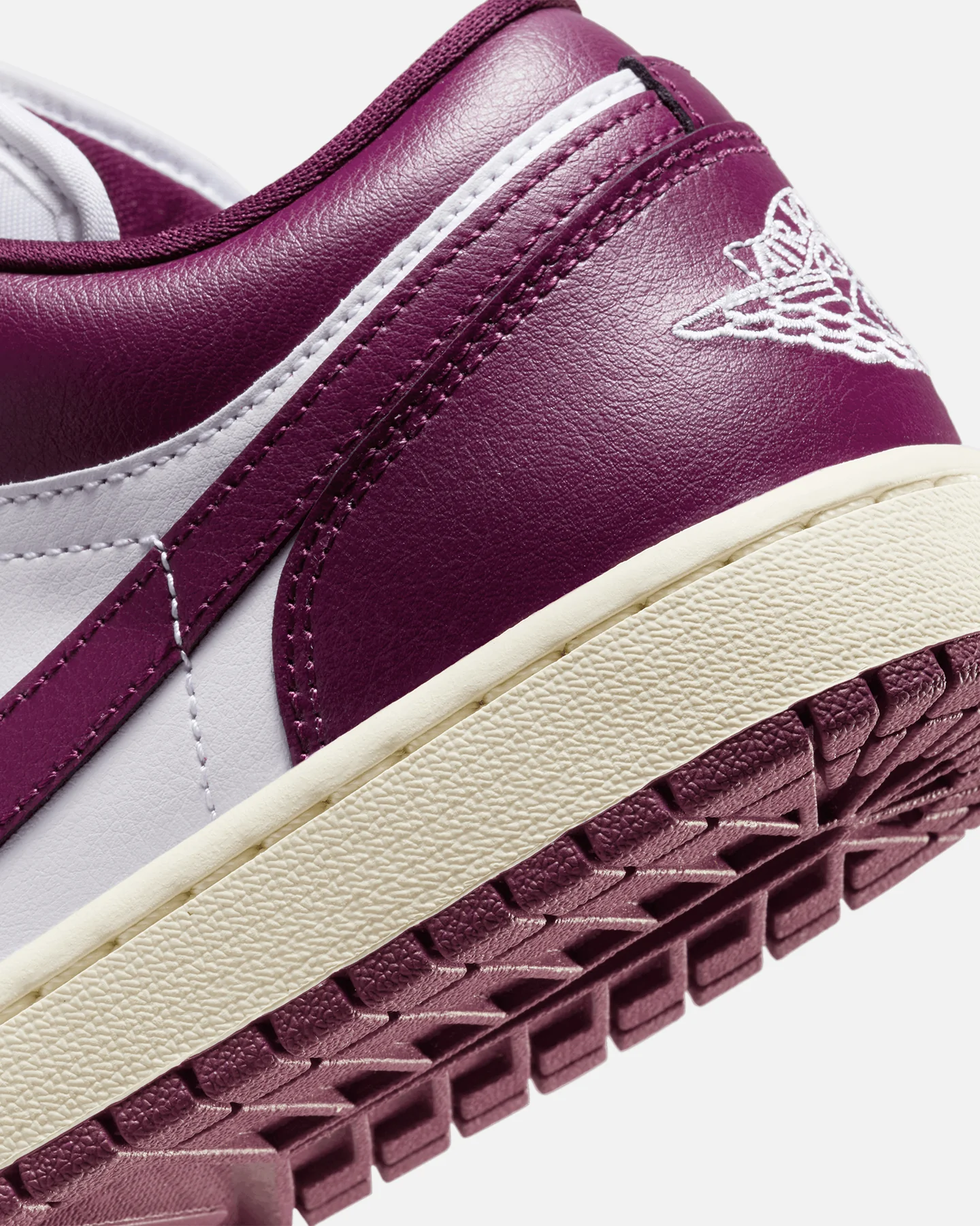 Jordan Women's Air Jordan 1 Low "Fireberry" White/Bordeaux - Image 8