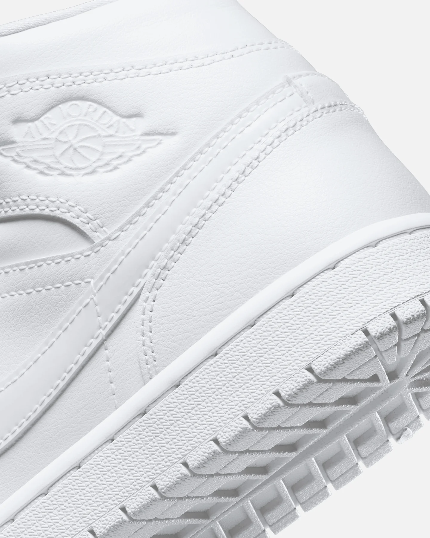 Jordan Women's Air Jordan 1 Mid 365 White/White - Image 8