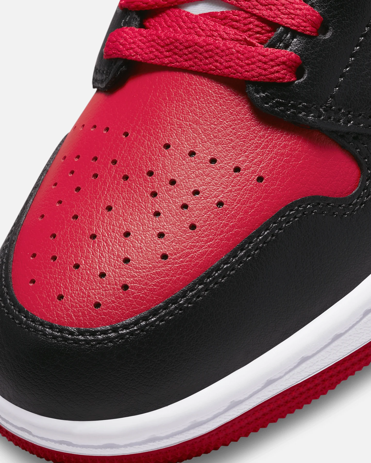 Jordan Women's Air Jordan 1 Mid Black/Gym Red - Image 6