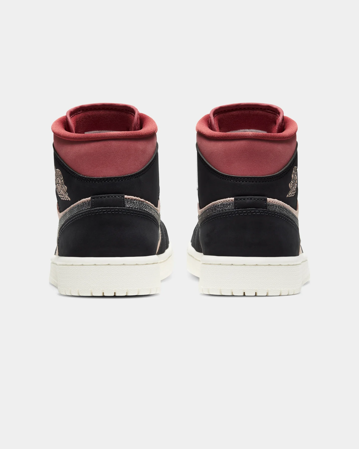 Jordan Women's Air Jordan 1 Mid "Burgundy Dusty Red" Particle Beige/Black/Canyon Rust/Sail - Image 3