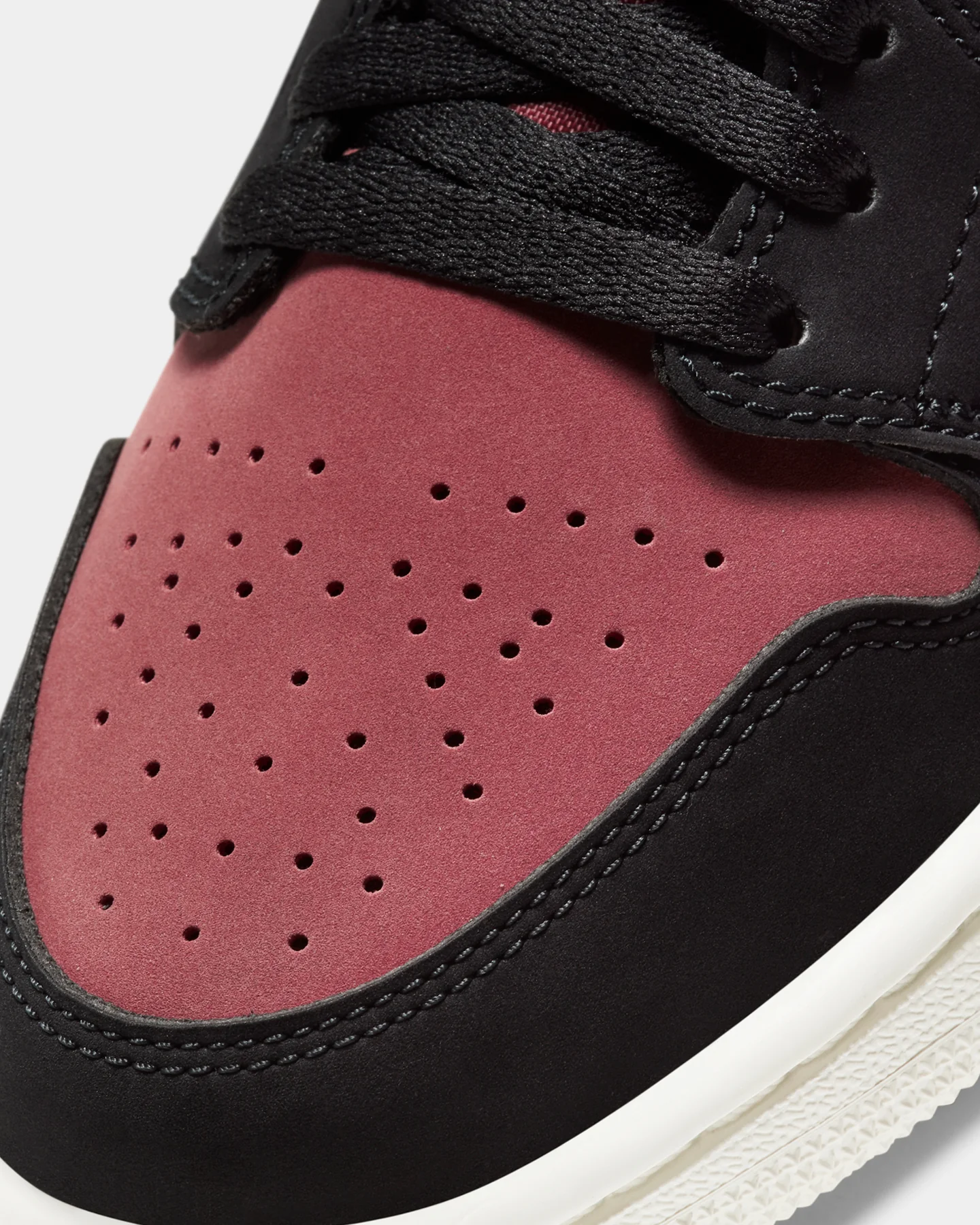 Jordan Women's Air Jordan 1 Mid "Burgundy Dusty Red" Particle Beige/Black/Canyon Rust/Sail - Image 7