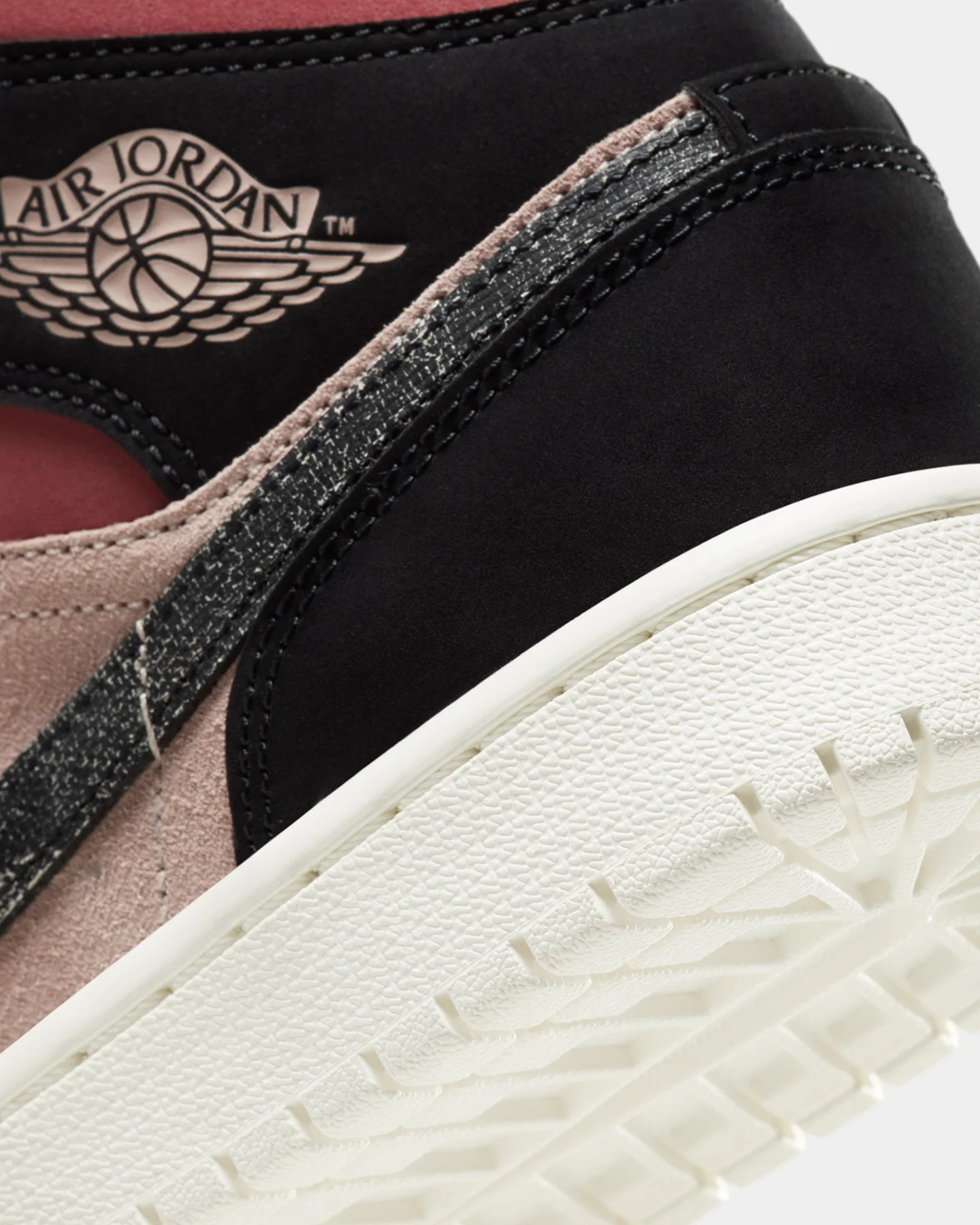 Jordan Women's Air Jordan 1 Mid "Burgundy Dusty Red" Particle Beige/Black/Canyon Rust/Sail - Image 8