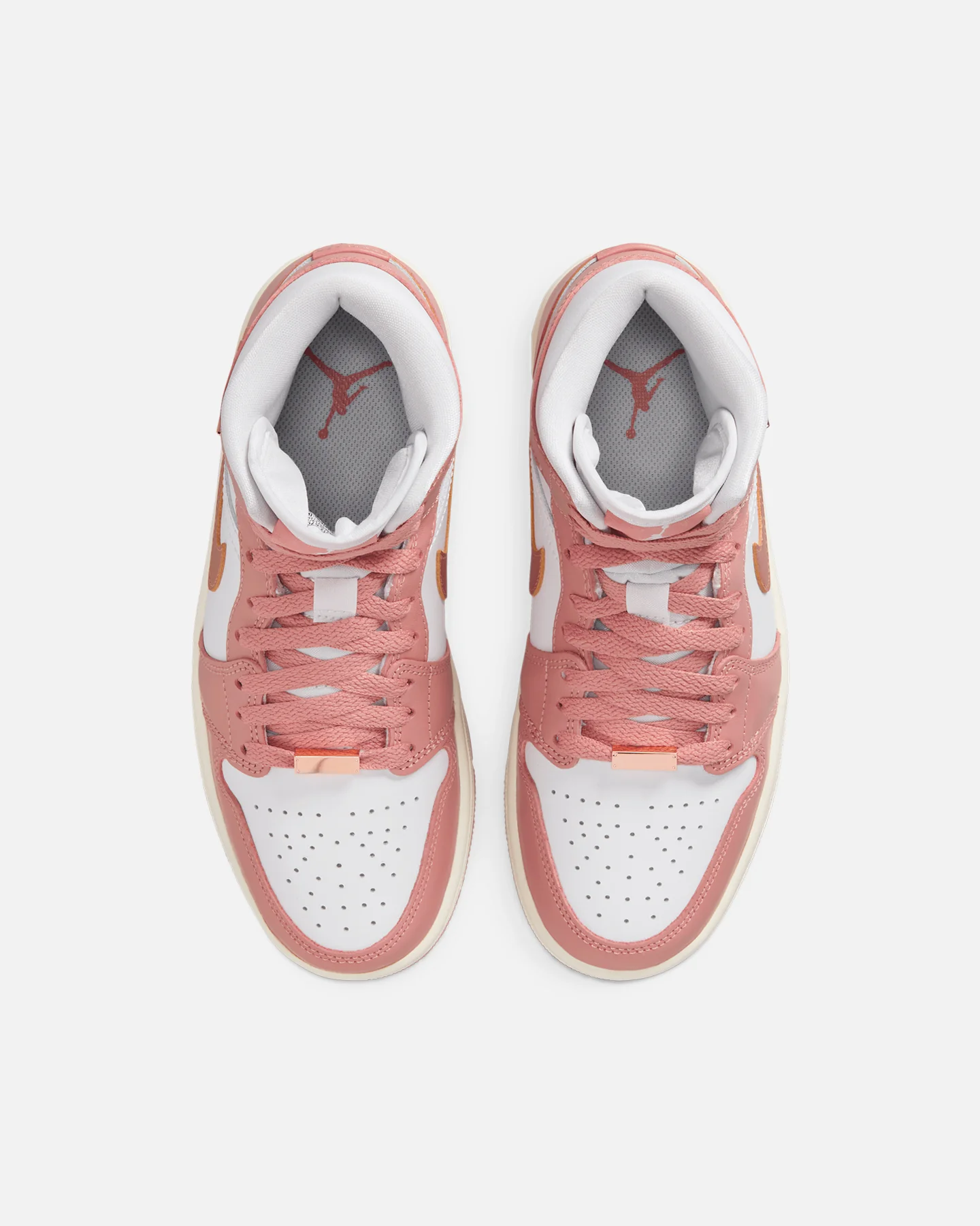 Jordan Women's Air Jordan 1 Mid SE Red Stardust/Metallic Copper - Image 7