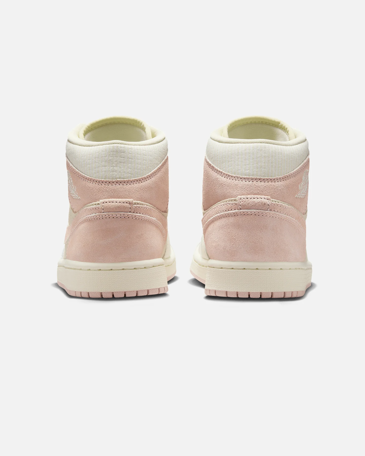 Jordan Women's Air Jordan 1 Mid SE "Seesucker" Coconut Milk/Legend Pink - Image 3