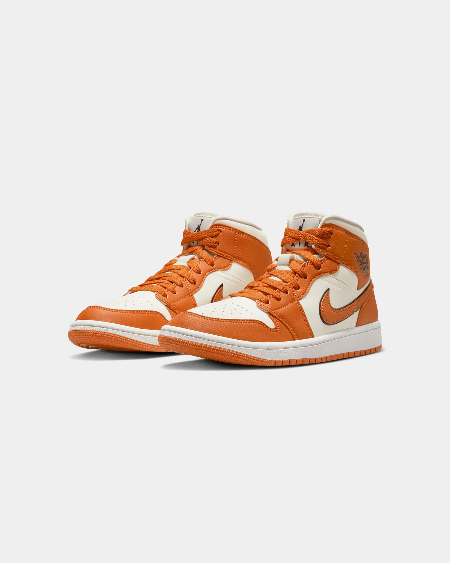 Jordan Women's Air Jordan 1 Mid SE "Sport Spice" Coconut Milk/Sport Spice-Black-Sail - Image 2