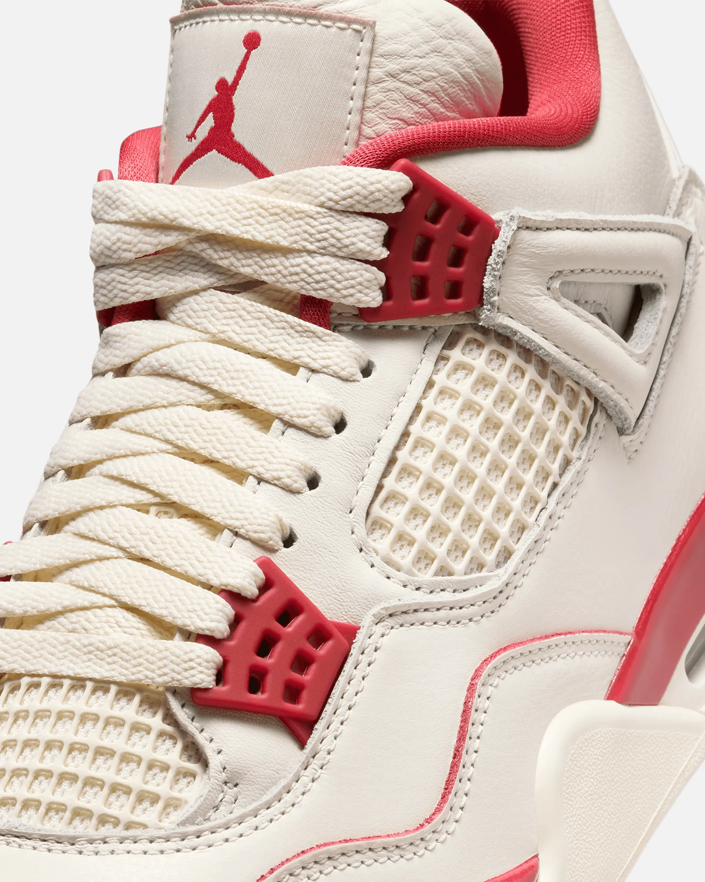Jordan Women's Air Jordan 4 Retro "Pale Ivory and Tough Red" Pale Ivory - Image 6