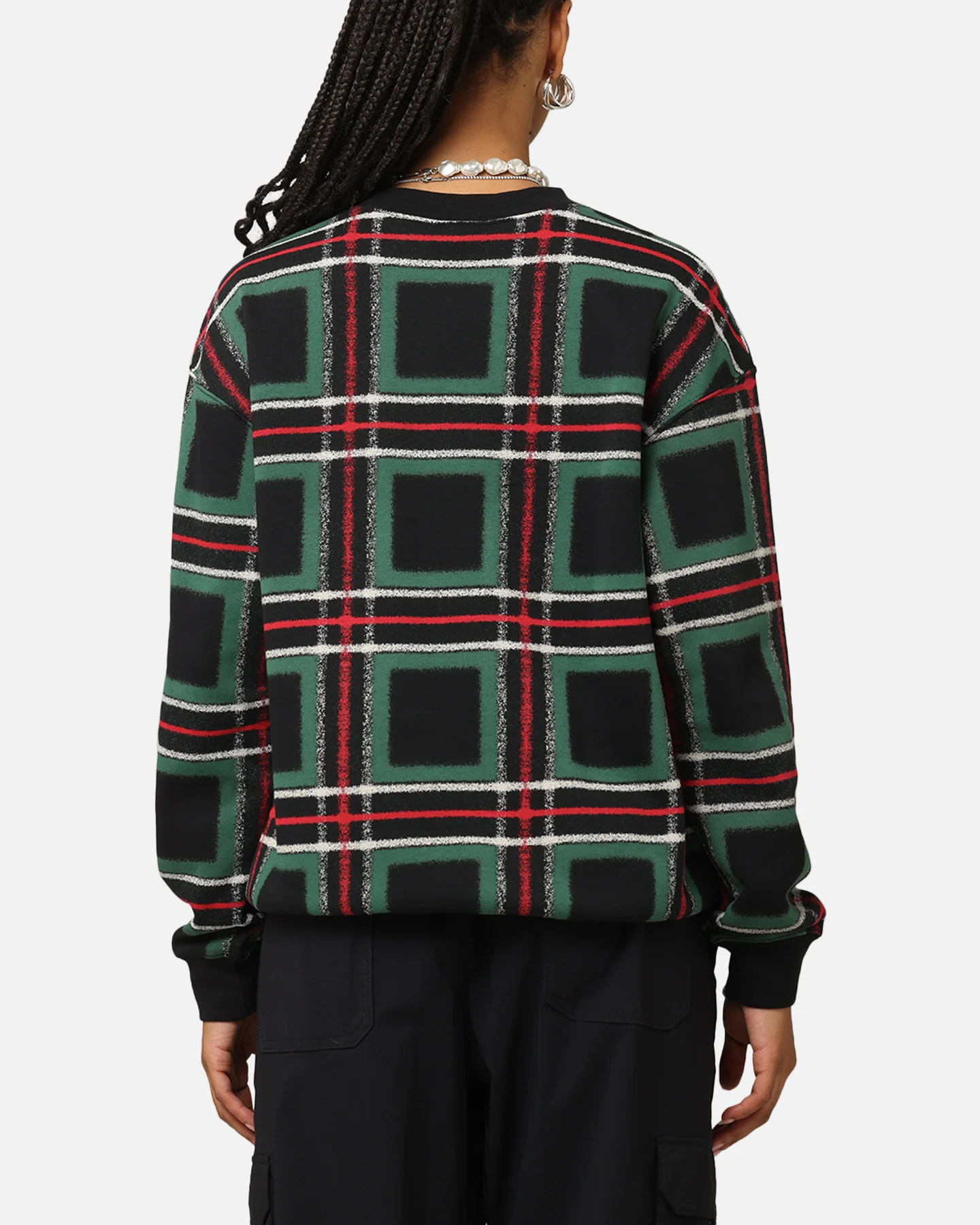 Jordan Women's Brooklyn Fleece Graphic Crewneck Sweatshirt Gorge Green/Sail - Image 3